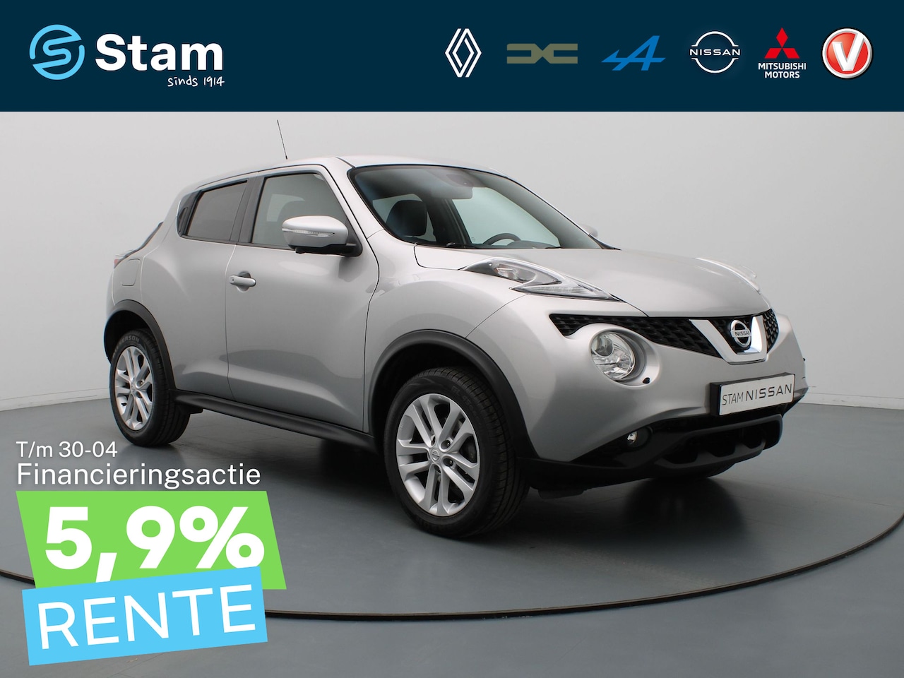 Nissan Juke - 1.6 N-Connecta 360° Camera | Climate | Cruise | Navi | 17" Velgen - AutoWereld.nl
