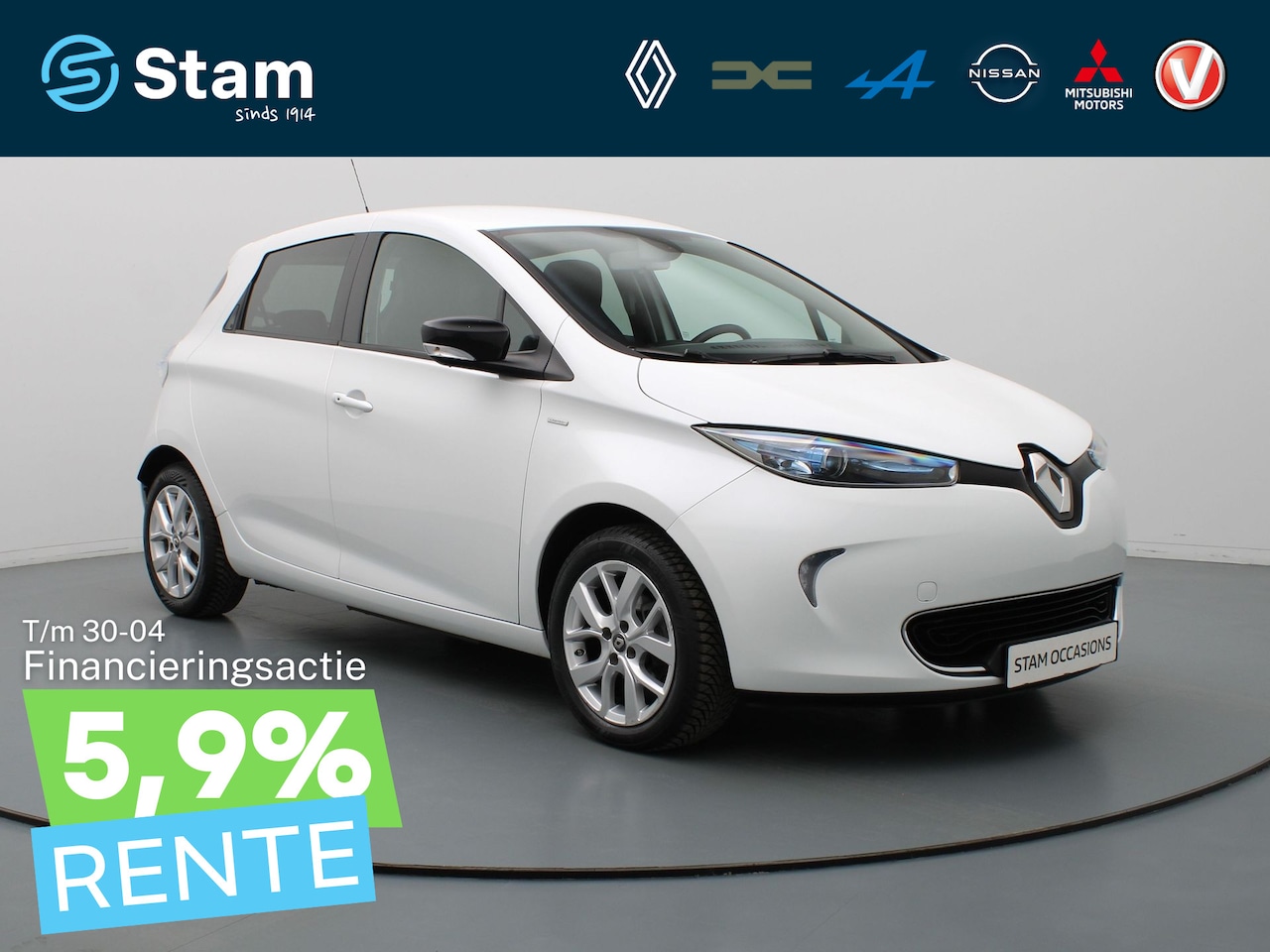 Renault Zoe - R110 Limited 41 kWh KOOPBATTERIJ Camera | Climate | Navi | Parksens. achter | 16" Velgen - AutoWereld.nl