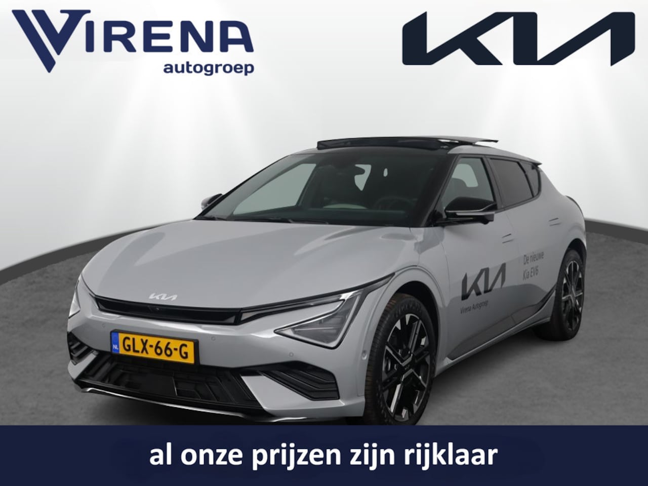 Kia EV6 - GT-Line 84 kWh (Nieuw model) - Uit voorraad leverbaar - Facelift - LED - Stoel-/stuurverwa - AutoWereld.nl