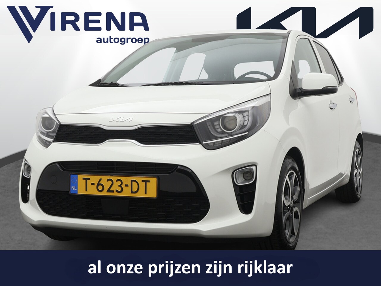 Kia Picanto - 1.0 DPi DynamicPlusLine - Navigatie - Climate Control - Apple Carplay-/Android Auto - Acht - AutoWereld.nl