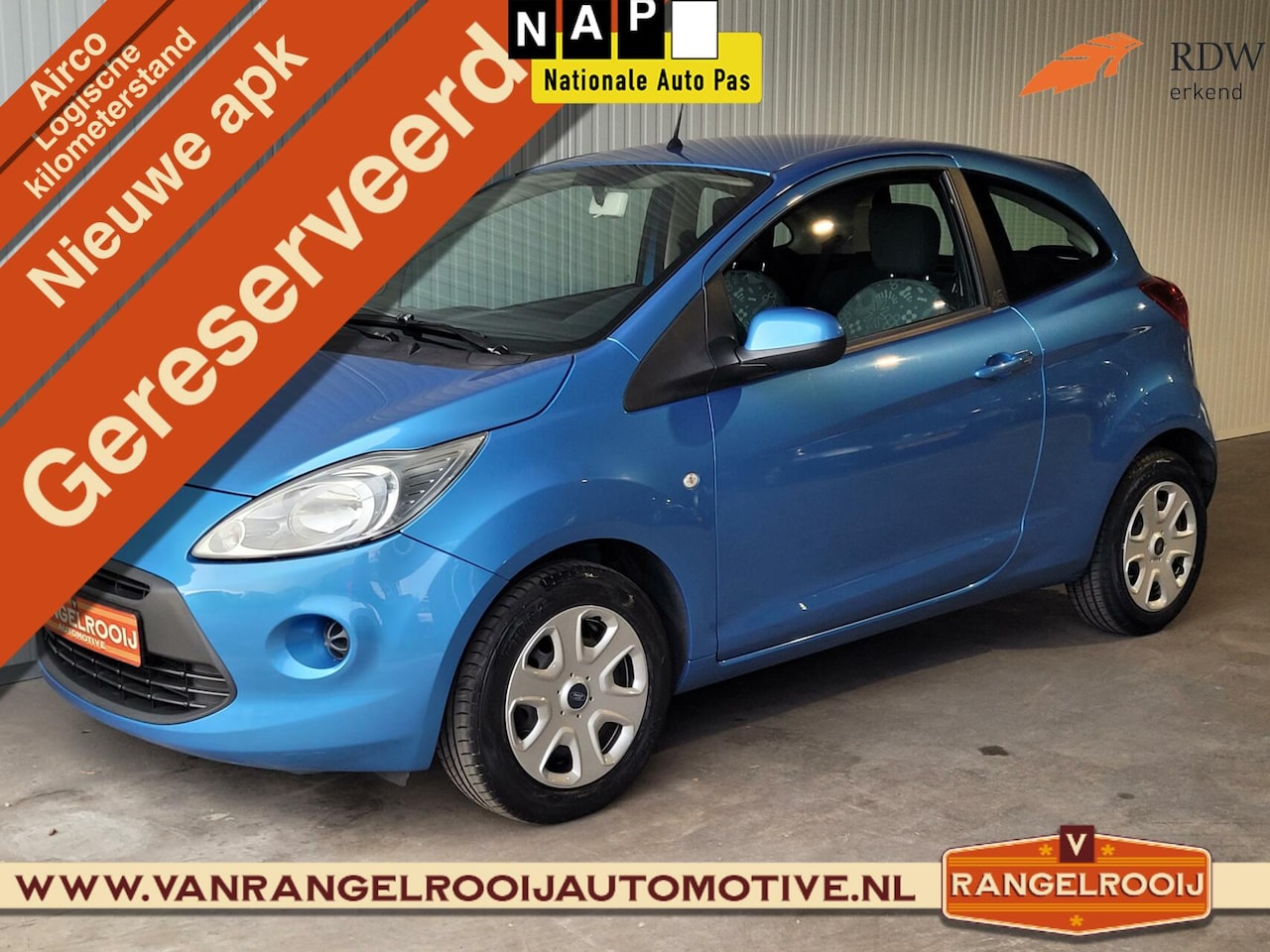 Ford Ka - 1.2 Comfort start/stop 1.2 Comfort start/stop, airco, el. pakket, weinig km - AutoWereld.nl
