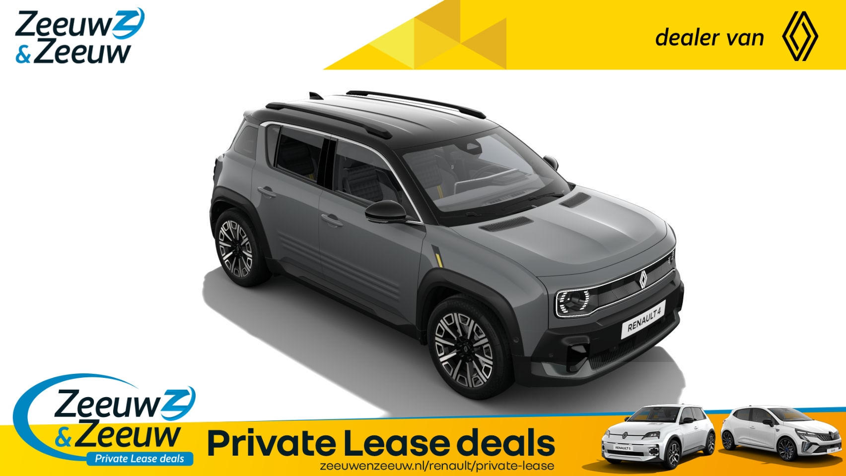 Renault 4 - comfort range iconic 52 kWh | NIEUW TE BESTELLEN NU MET €1.000,- SALE & SALE KORTING!!! - AutoWereld.nl