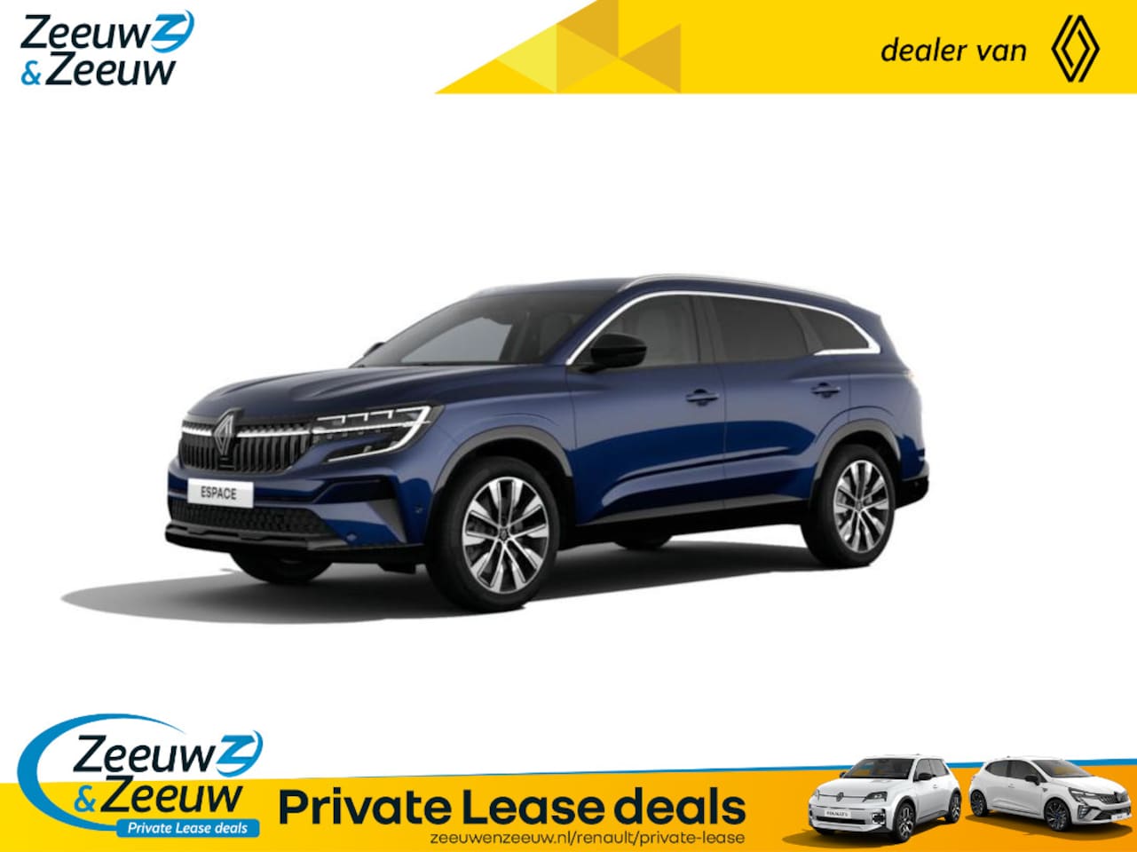 Renault Espace - E-Tech full hybrid 200 techno 7p. | Nu 2x uit voorraad leverbaar met €2.000,- EXTRA Zeeuw - AutoWereld.nl