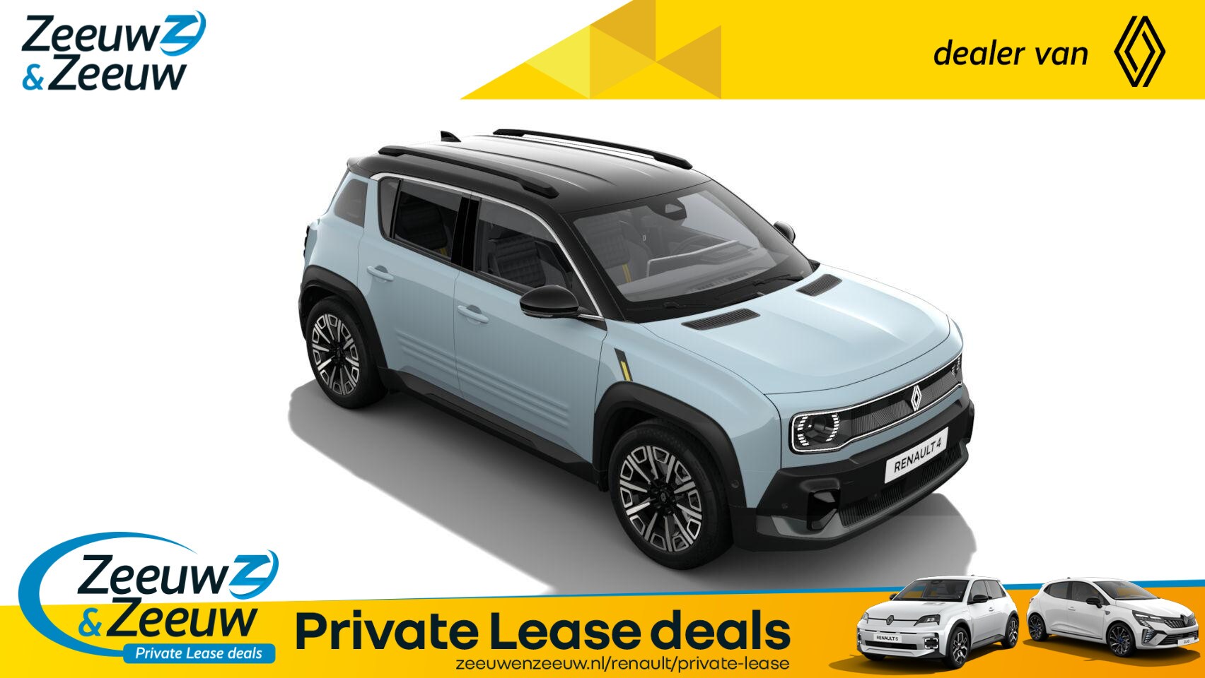 Renault 4 - comfort range iconic 52 kWh | NIEUW TE BESTELLEN NU MET €1.000,- SALE & SALE KORTING!!! - AutoWereld.nl