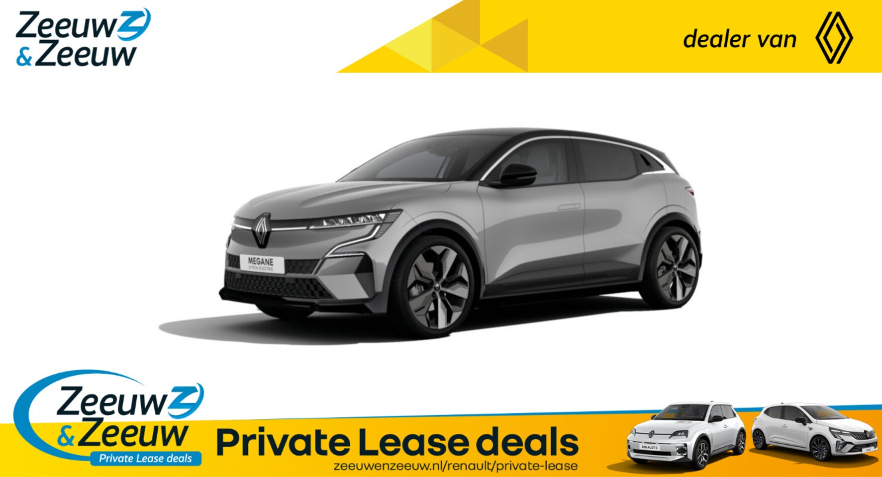 Renault Mégane E-Tech - (Z&Z Renault Private Lease Actie v.a. € 489,-) comfort range techno 60 kWh | Wij maken gra - AutoWereld.nl