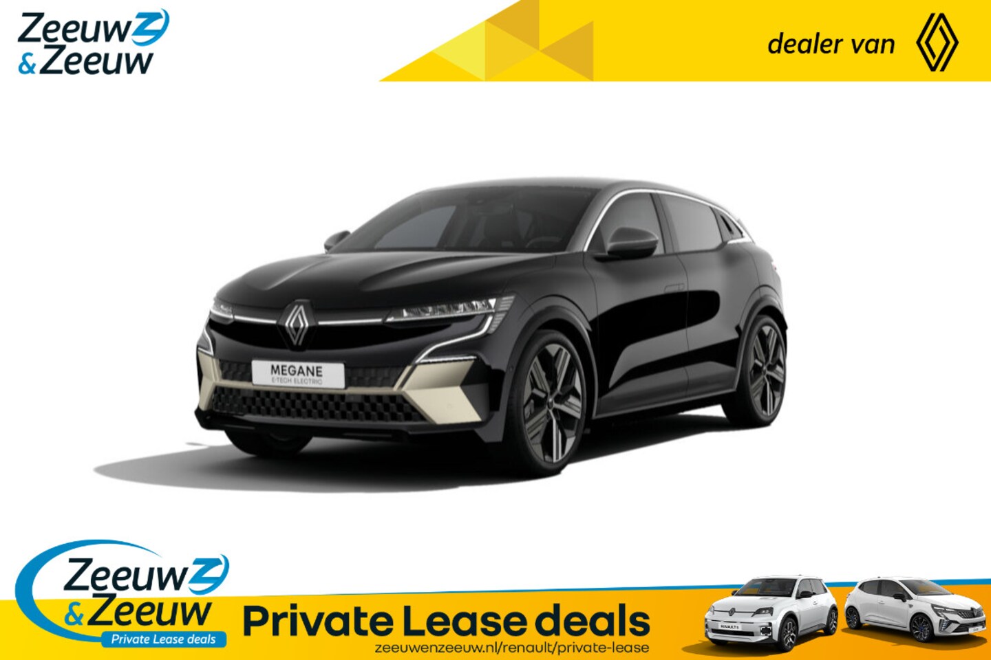 Renault Mégane E-Tech - comfort range iconic 60 kWh | Nu uit voorraad leverbaar en profiteer van € 2.000,- extra Z - AutoWereld.nl