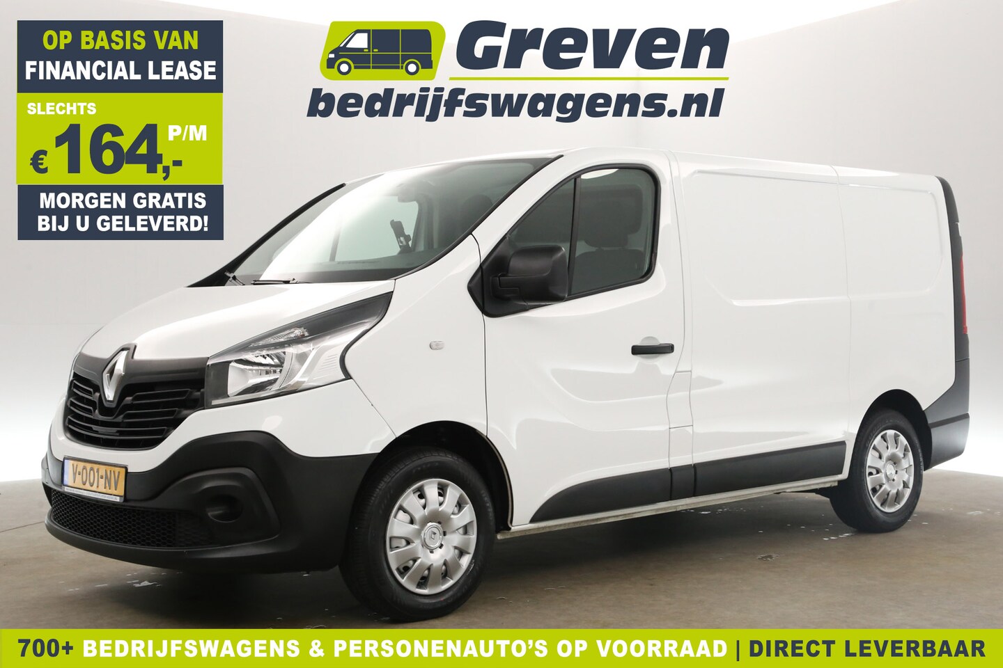 Renault Trafic - 1.6 dCi T29 L1H1 Airco Navigatie Parkeersensoren Elektrpakket Schuifdeur - AutoWereld.nl