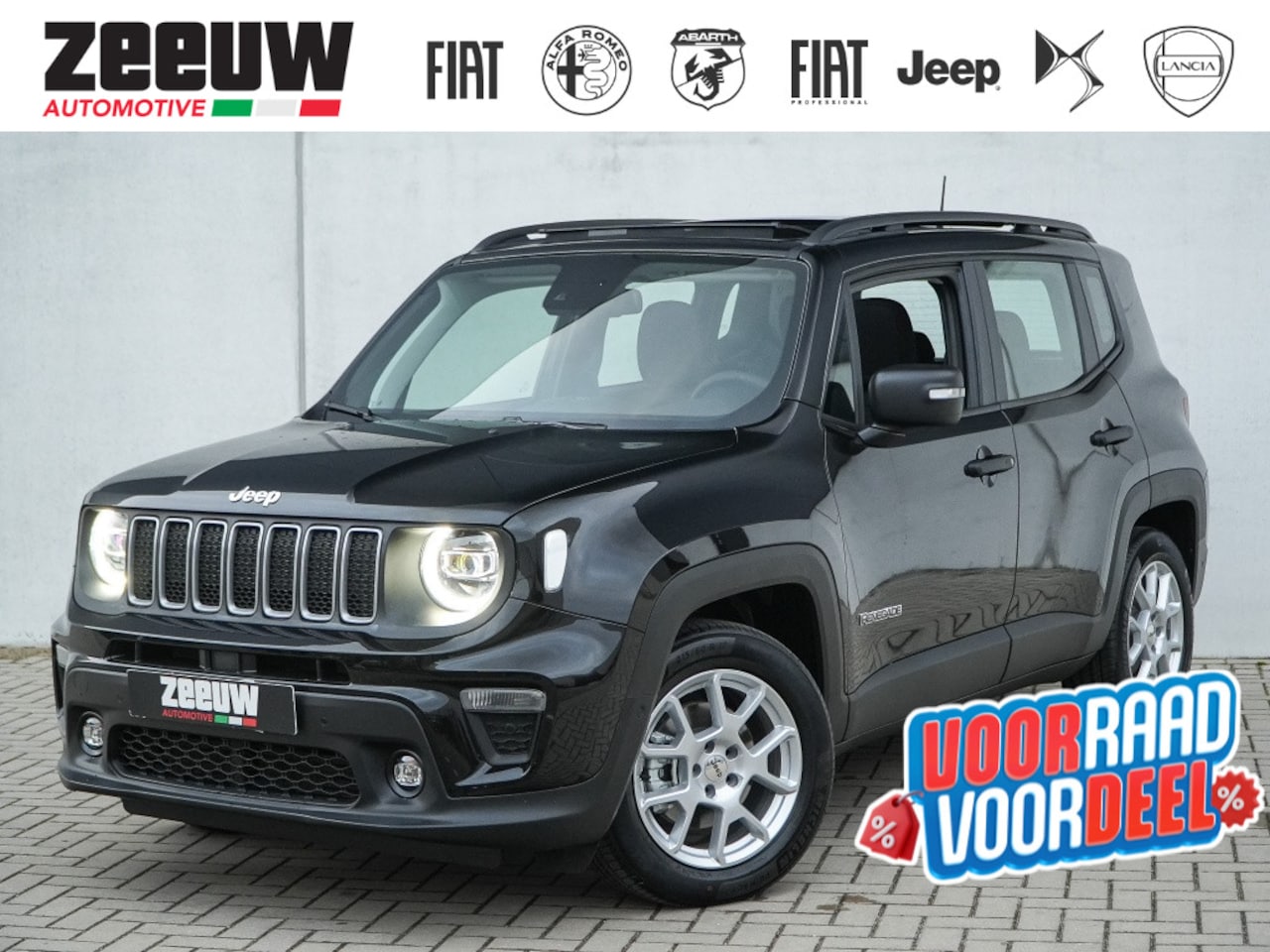 Jeep Renegade - 1.5T e-Hybrid 130 PK Altitude | Pano | Tech Pack - AutoWereld.nl