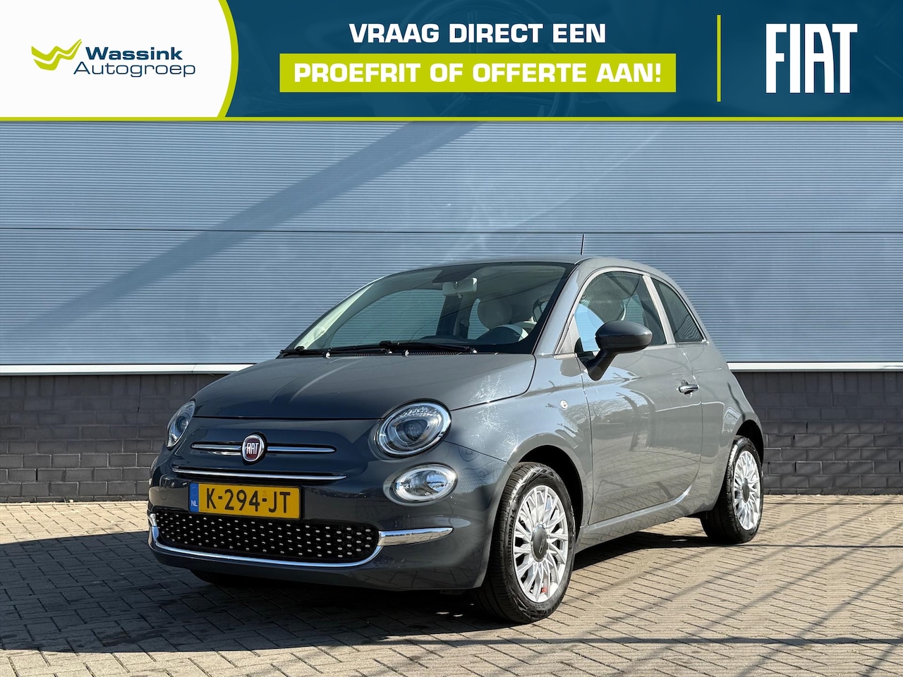 Fiat 500 - 1.0 70pk Hybrid Lounge | Navigatie | Cruise Control | Parkeersensoren Achter | City Steeri - AutoWereld.nl