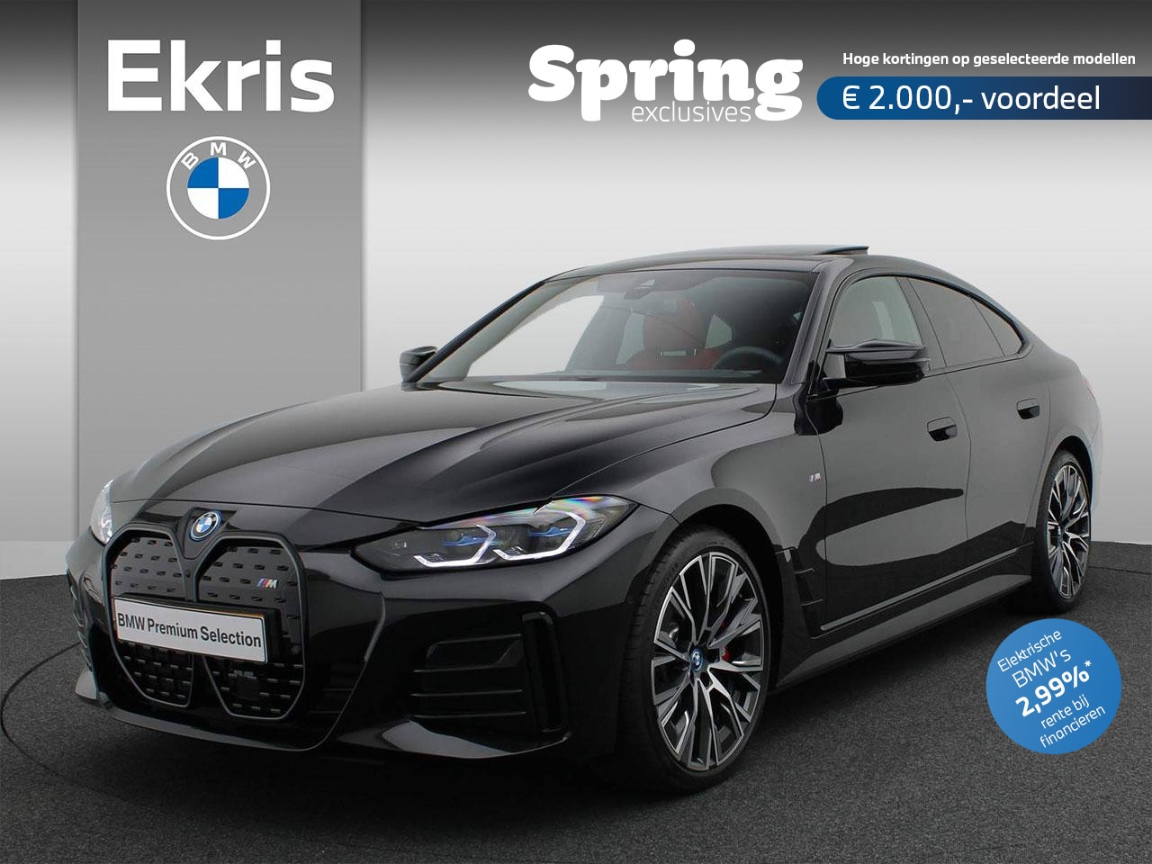BMW i4 - M50 84 kWh High Executive M Sportpakket / Schuifdak / Harman Kardon / Laserlight / Active - AutoWereld.nl