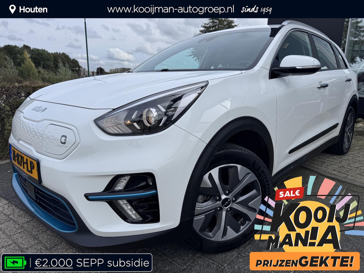 Kia e-Niro - DynamicLine 64 kWh | Navigatie | Dealeronderhouden | Afneembare Trekhaak | Enz… - AutoWereld.nl