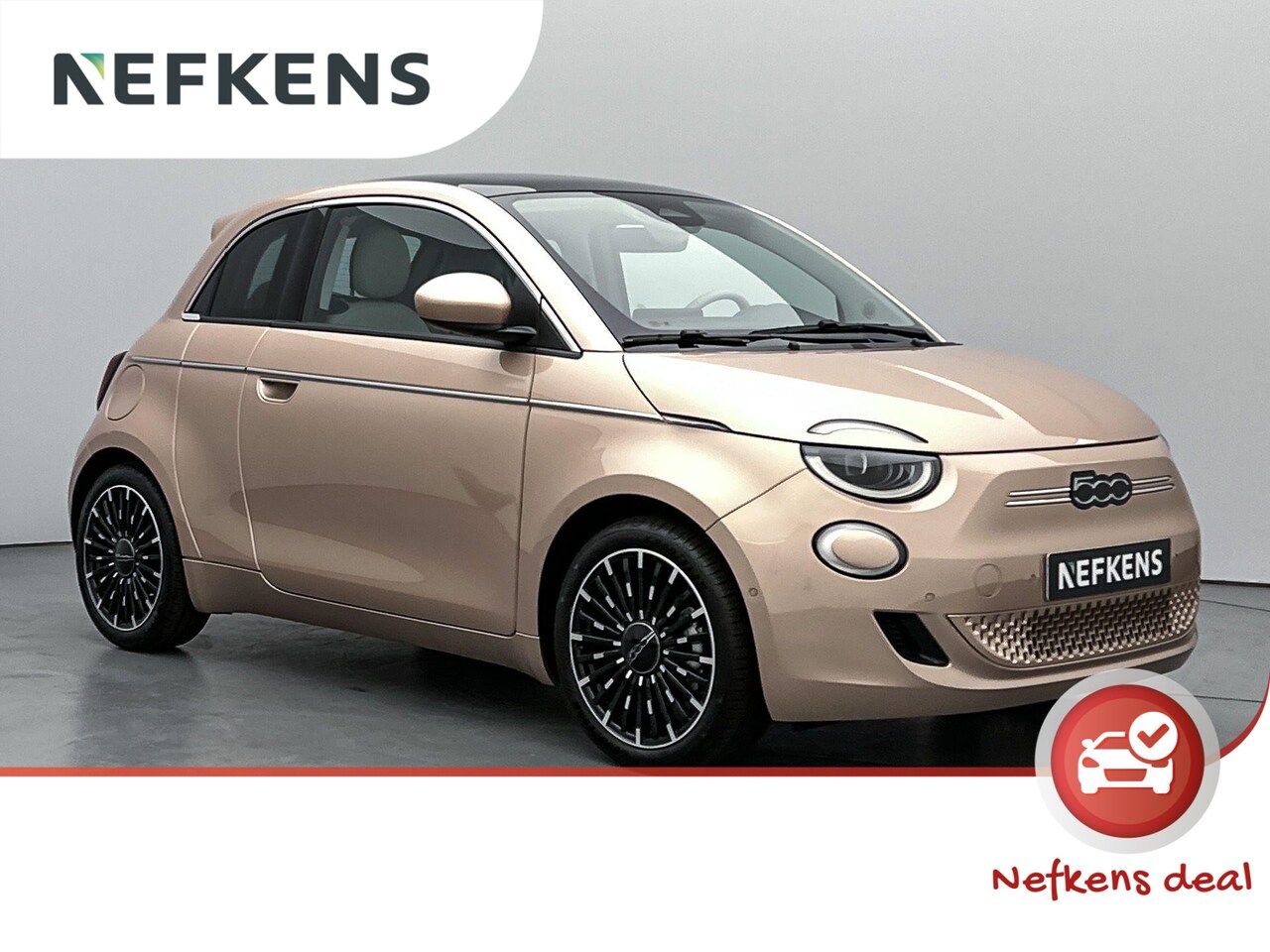 Fiat 500 - EV 3+1 La Prima 42 kWh 118 pk | Navigatie | Panoramadak | Achteruitrijcamera | Parkeersens - AutoWereld.nl