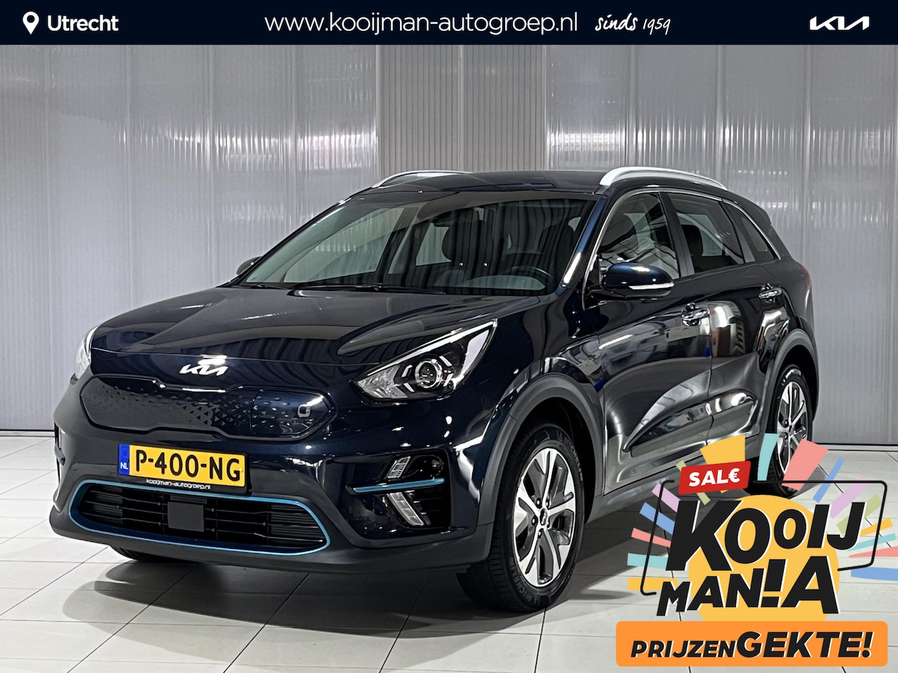 Kia e-Niro - DynamicLine 64 kWh FABRIEKSGARANTIE T/M 04-2029 of 150.000km, Achteruitrij camera, buitens - AutoWereld.nl
