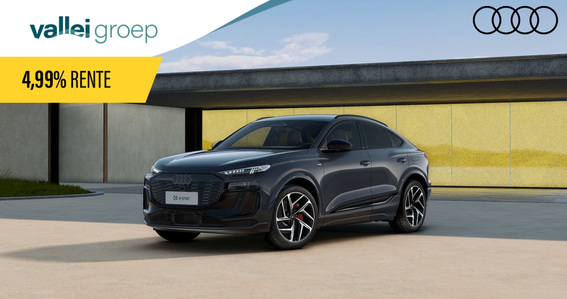 Audi Q6 e-tron - S edition e-tron perf 100Kwh 225 kW / 306 PK Sport 306pk | Tech pro | Luchtvering | Trekha - AutoWereld.nl