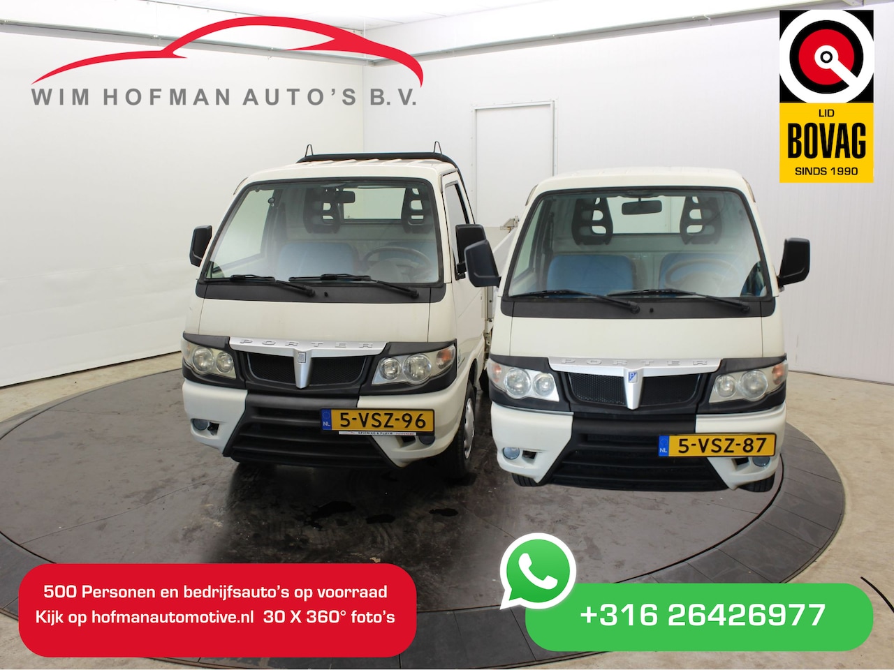 Piaggio Porter - Pick-up Extra Electric 2 stuks 1x defecte accu 1 zonder accu - AutoWereld.nl