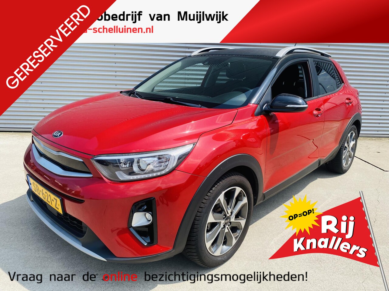 Kia Stonic - 1.0 T-GDi DynamicPlusline 120pk NL-dealerauto | Trekhaak | Clima | Navi | Keyless - AutoWereld.nl