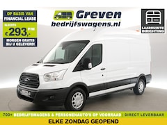 Ford Transit - 350 2.0 TDCI L3H3 2800kg Trekgew. Airco Cruise Kasten Parkeersensoren Inrichting 3 Persoon