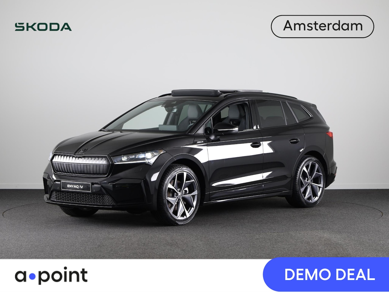 Skoda Enyaq iV - 85 Sportline 286 PK | Panoramadak | 21 inch Vision | Leer/alcantara bekleding | Verwarmbar - AutoWereld.nl