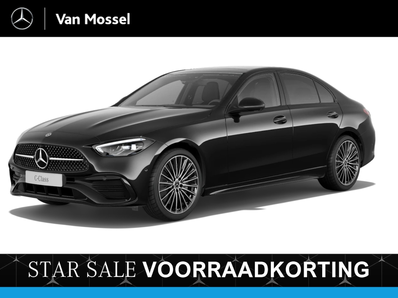 Mercedes-Benz C-klasse - 180 Star Edition Limited AMG-Line / Stoelverwarming / Achteruitrijcamera / Panaroma-schuif - AutoWereld.nl