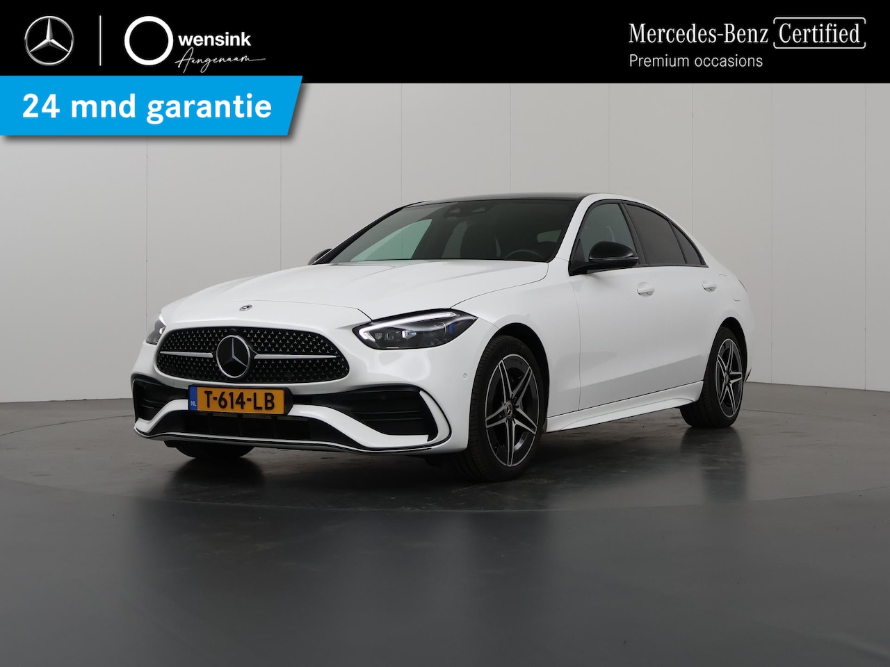 Mercedes-Benz C-klasse - 300 e AMG Line | Panoramadak | Trekhaak | Keyless | Sfeerverlichting | Stoelverwarming | - AutoWereld.nl
