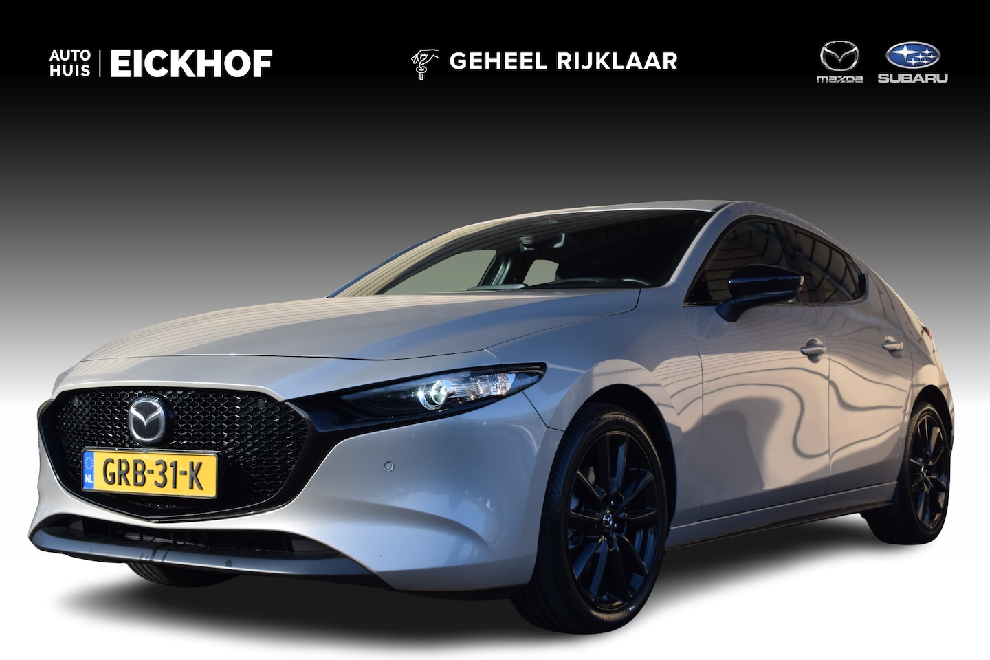 Mazda 3 - 2.5 e-SkyActiv-G M Hybrid 140 Homura - Black edition - AutoWereld.nl