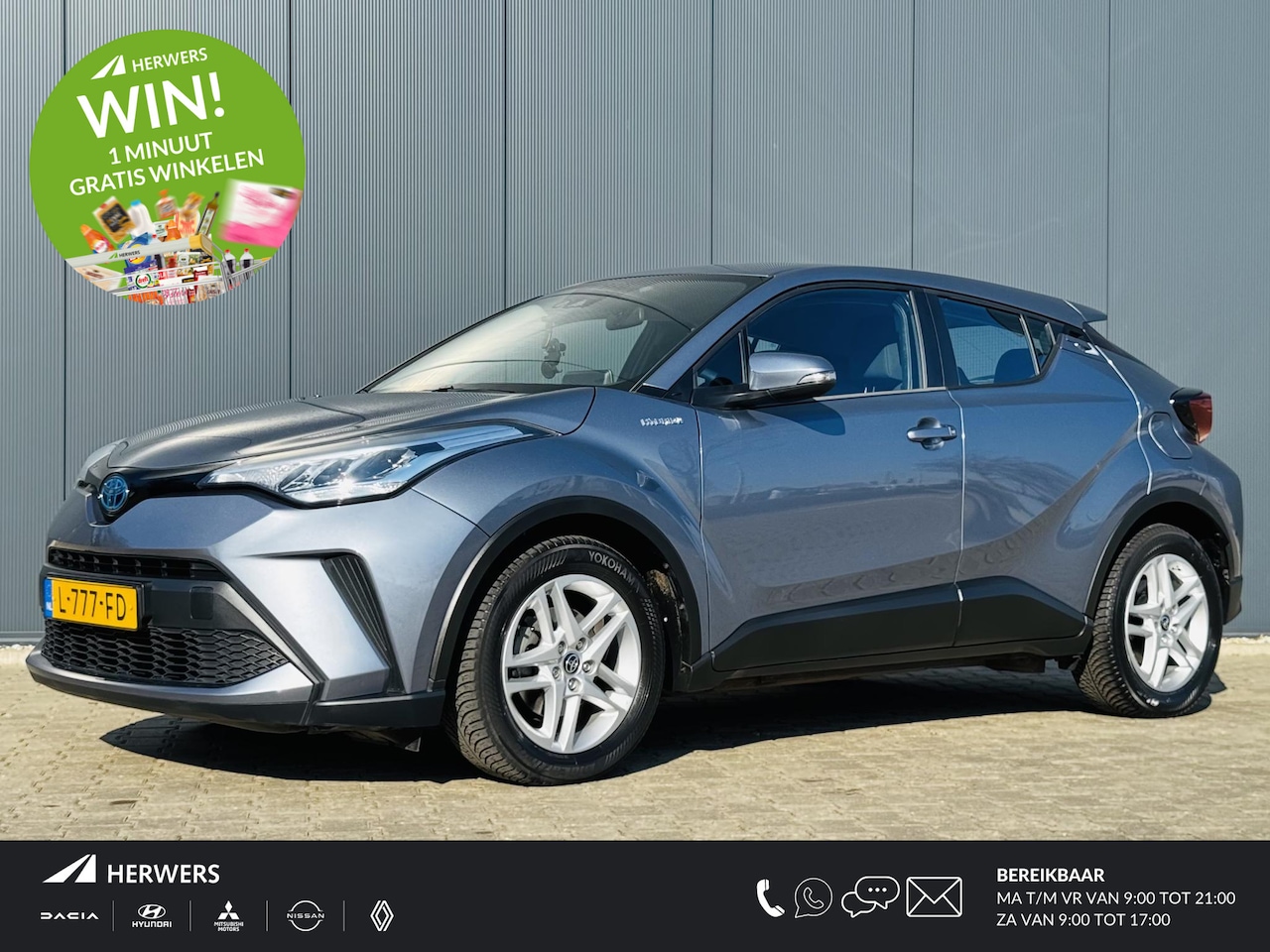 Toyota C-HR - 1.8 Hybrid Active / Airco/ Cruise control adaptief/ Apple carplay-Android Auto/ All-season - AutoWereld.nl