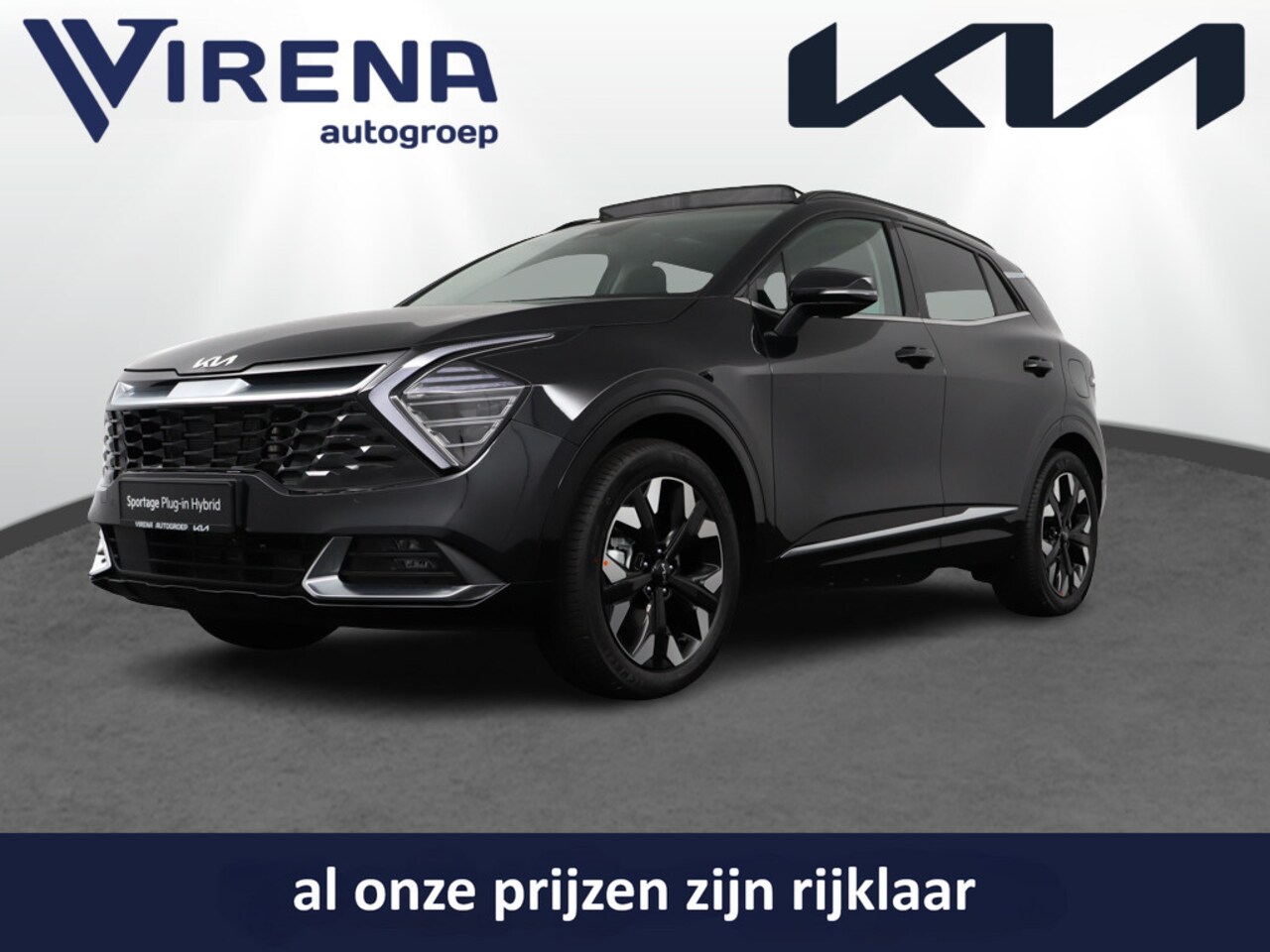 Kia Sportage - 1.6 T-GDi Plug-in Hybrid AWD DynamicPlusLine - Stoel-/stuurverwarming - Panoramadak - Navi - AutoWereld.nl