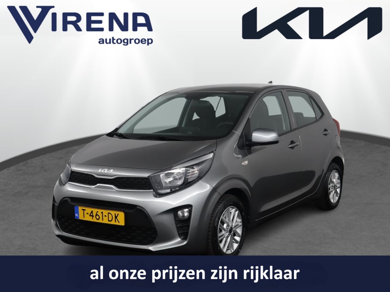 Kia Picanto - 1.0 DPi DynamicLine Navigatie via Apple Carplay/Android Auto - Cruise control - Airco - Ca - AutoWereld.nl