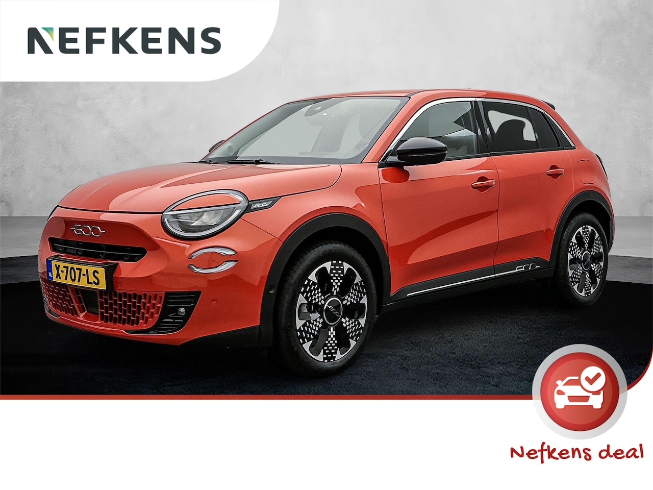 Fiat 600e - EV La Prima 54 kWh 156 pk | Navigatie | Achteruitrijcamera | Kunstlederen Bekleding | Voor - AutoWereld.nl