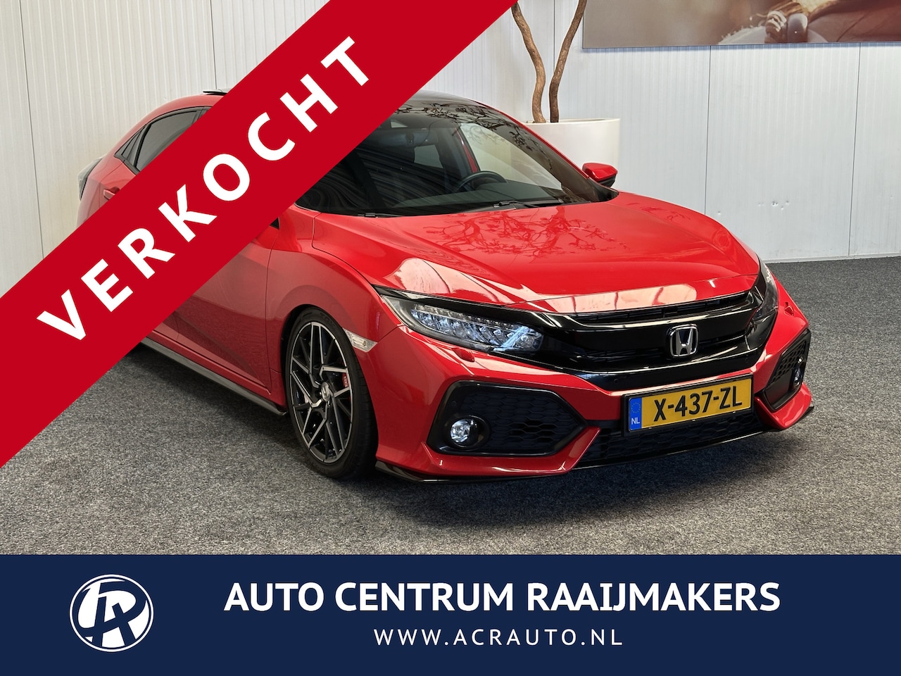 Honda Civic - 1.5 i-VTEC Sport 183 PK NAVIGATIE ADAPTIVE CRUISE CONTROL PANORAMA SCHUIF/KANTELDAK APPLE - AutoWereld.nl