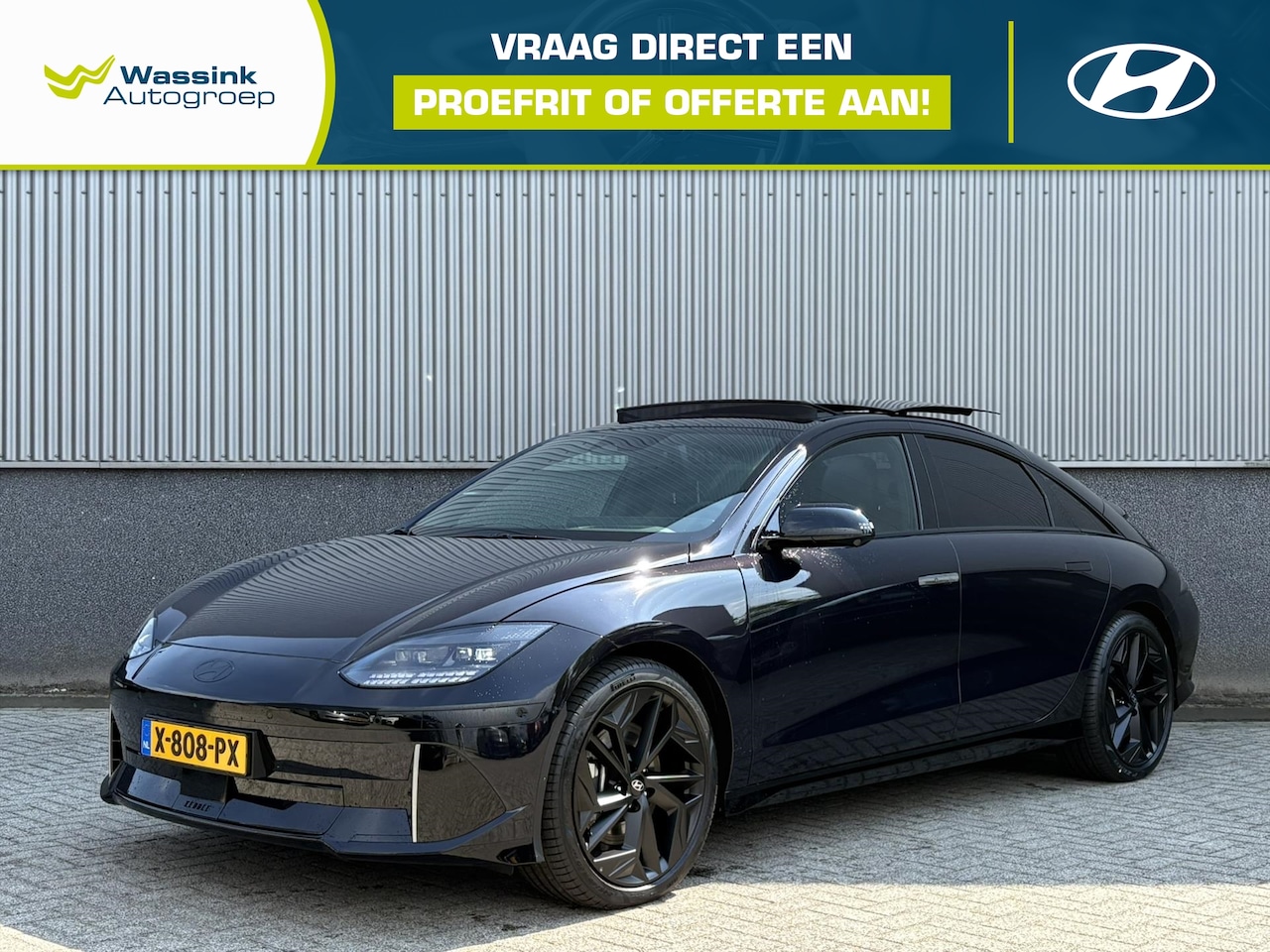 Hyundai IONIQ 6 - 77,4 kWh 325pk AWD First Edition | Schuif-/ Kantel Dak | 360° Camera | Parkeersensoren Voo - AutoWereld.nl