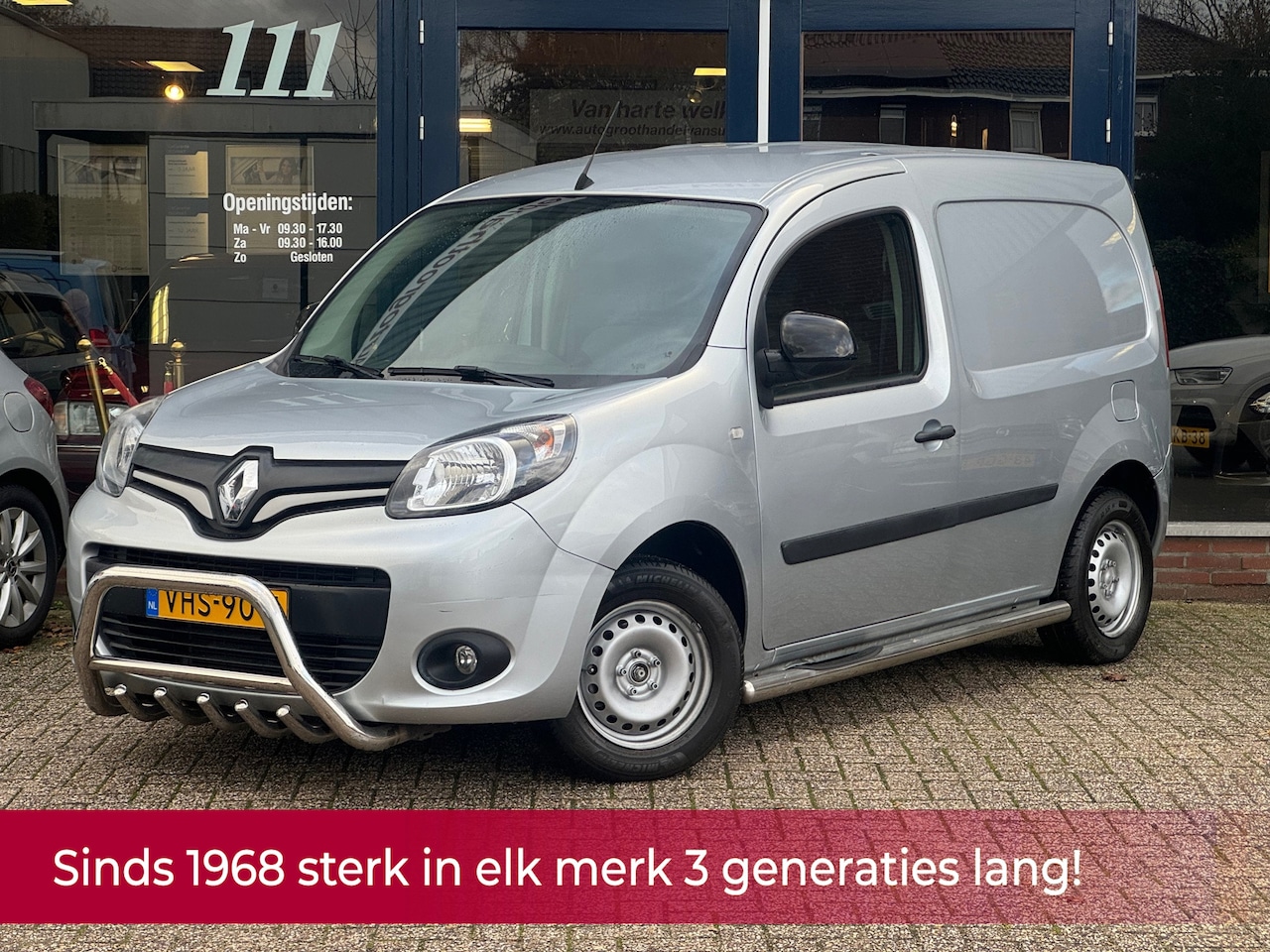 Renault Kangoo - 1.5 Blue dCi 95 Work Edition! NL AUTO NAP 1e eigenaar! Airco l Cruise l Bullbar l Trekhaak - AutoWereld.nl