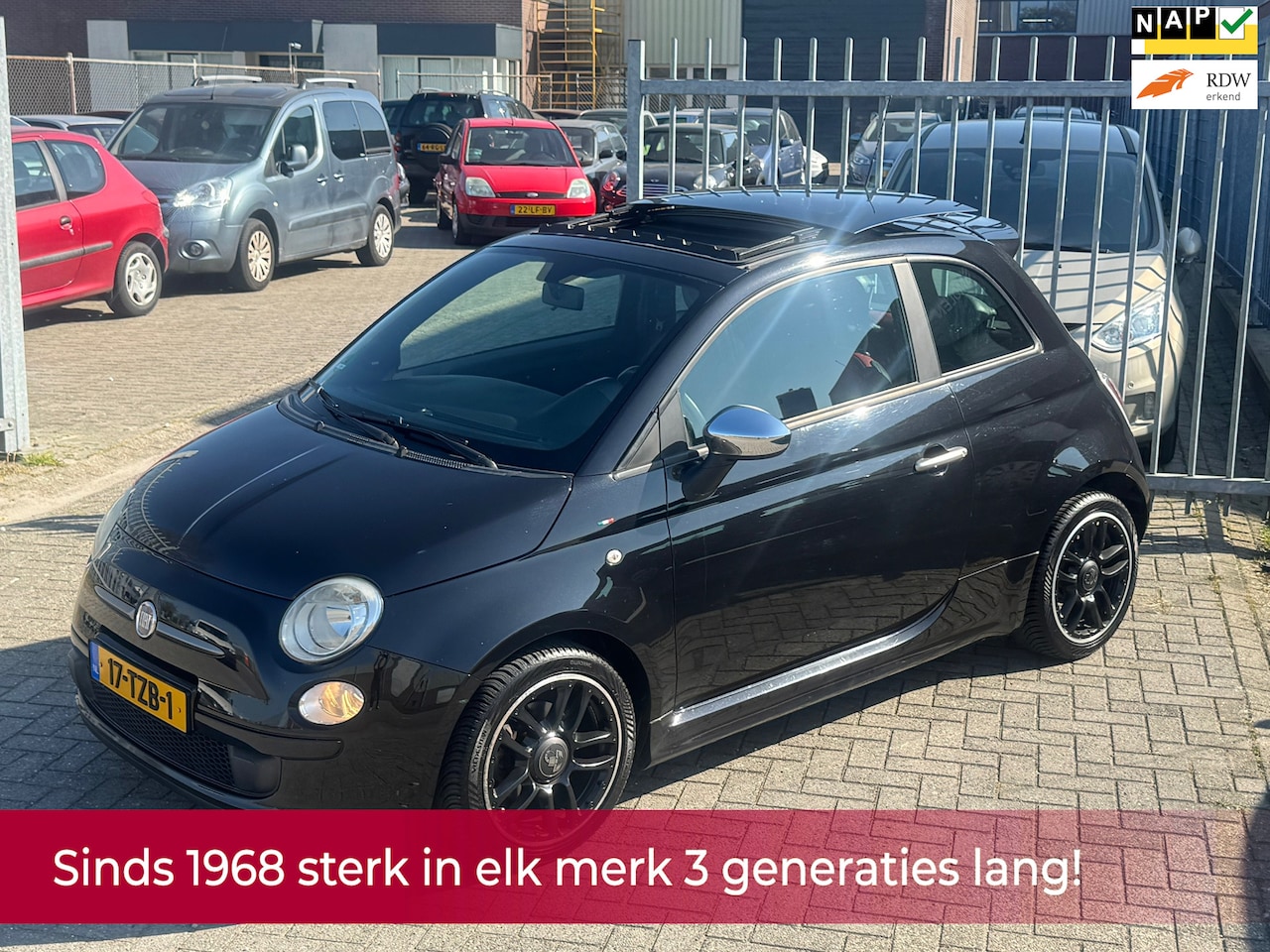 Fiat 500 Abarth - 0.9 TwinAir Plus NL AUTO NAP! Pano schuif l Leder l Abarth pakket l MTF-stuur l Airco! Dea - AutoWereld.nl