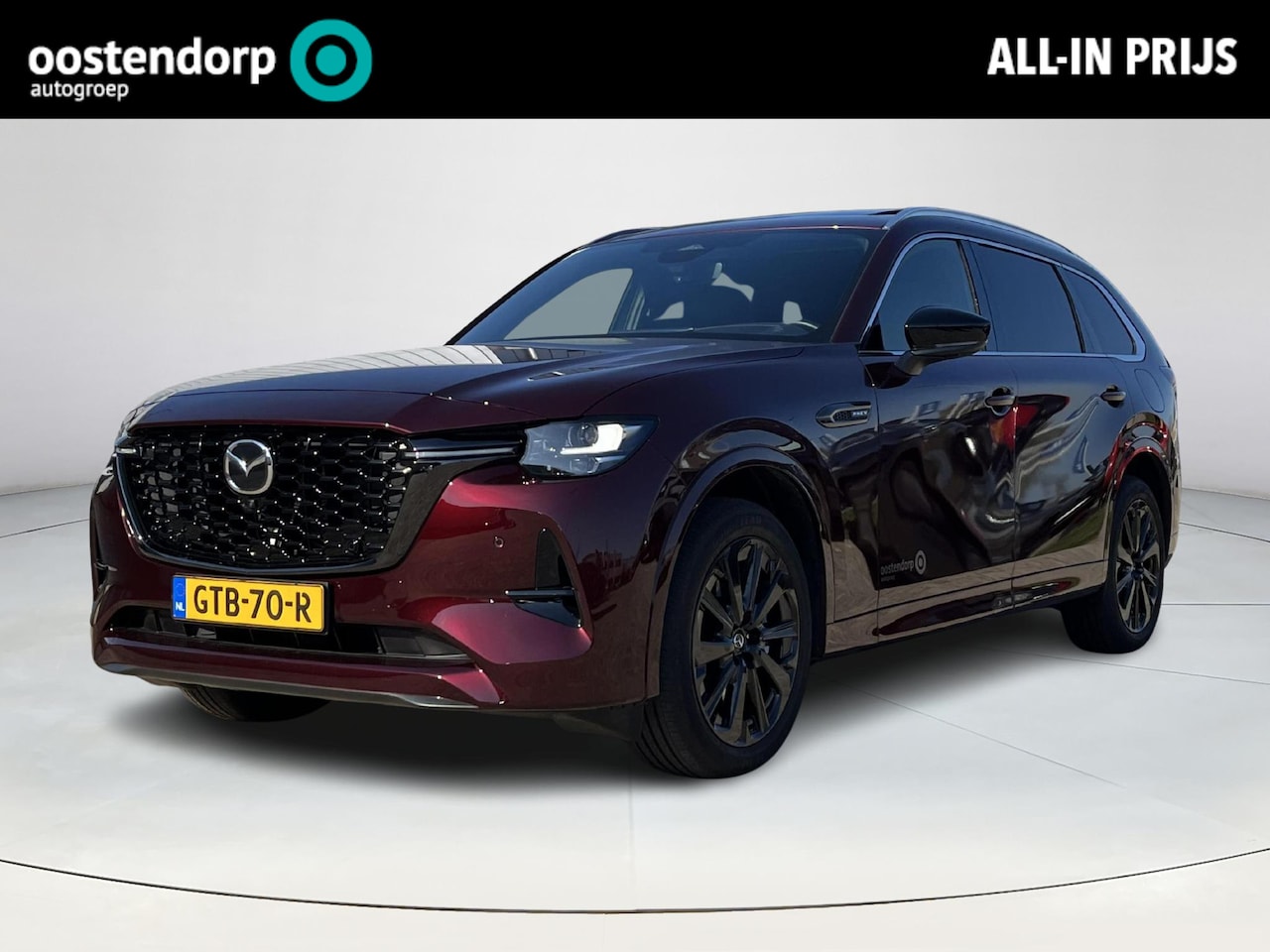 Mazda CX-80 - 2.5 e-SkyActiv PHEV Homura Plus 7p | Alarmklasse 3 |  Schuifkantaldak + panorama dak | 360 - AutoWereld.nl