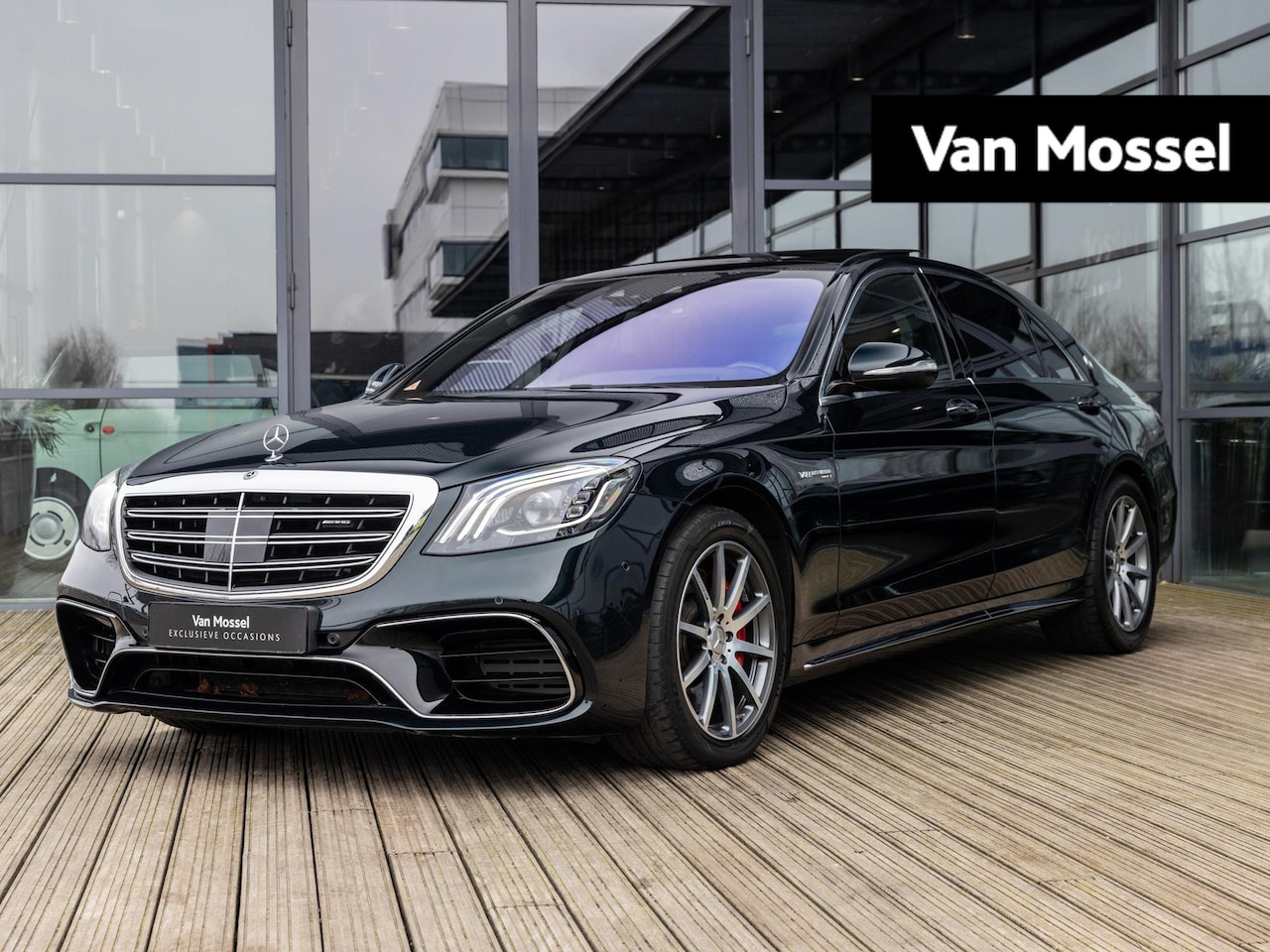 Mercedes-Benz S-klasse - AMG 63 4Matic+ Lang Premium Plus | SMARAGDGROEN | STOELMASSAGE | STOELVENTILATIE | BURMEST - AutoWereld.nl