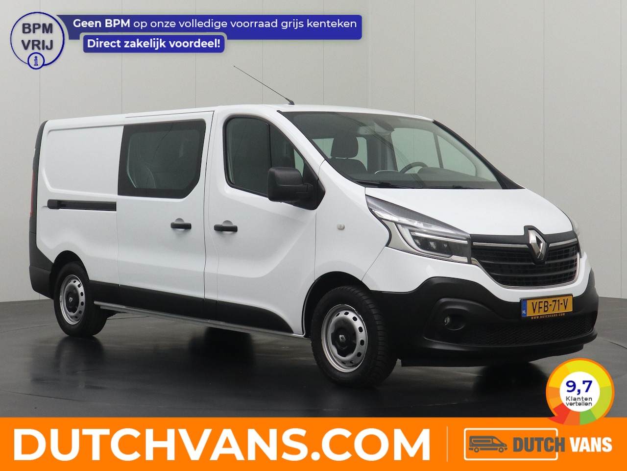 Renault Trafic - 2.0DCi 145Pk Automaat Lang Dubbele Cabine| Led | Navigatie | Airco | Cruise | Betimmering - AutoWereld.nl