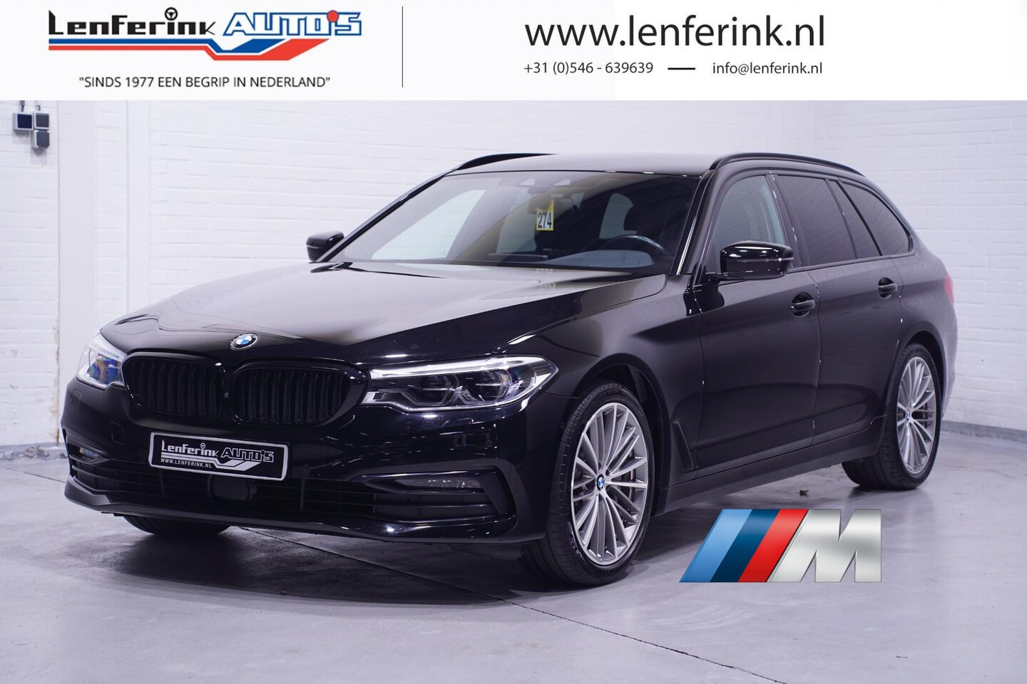 BMW 5-serie Touring - 530 D sportline HUD led koplampen lederen electrische stoelen met memo private glas 19"lmv - AutoWereld.nl