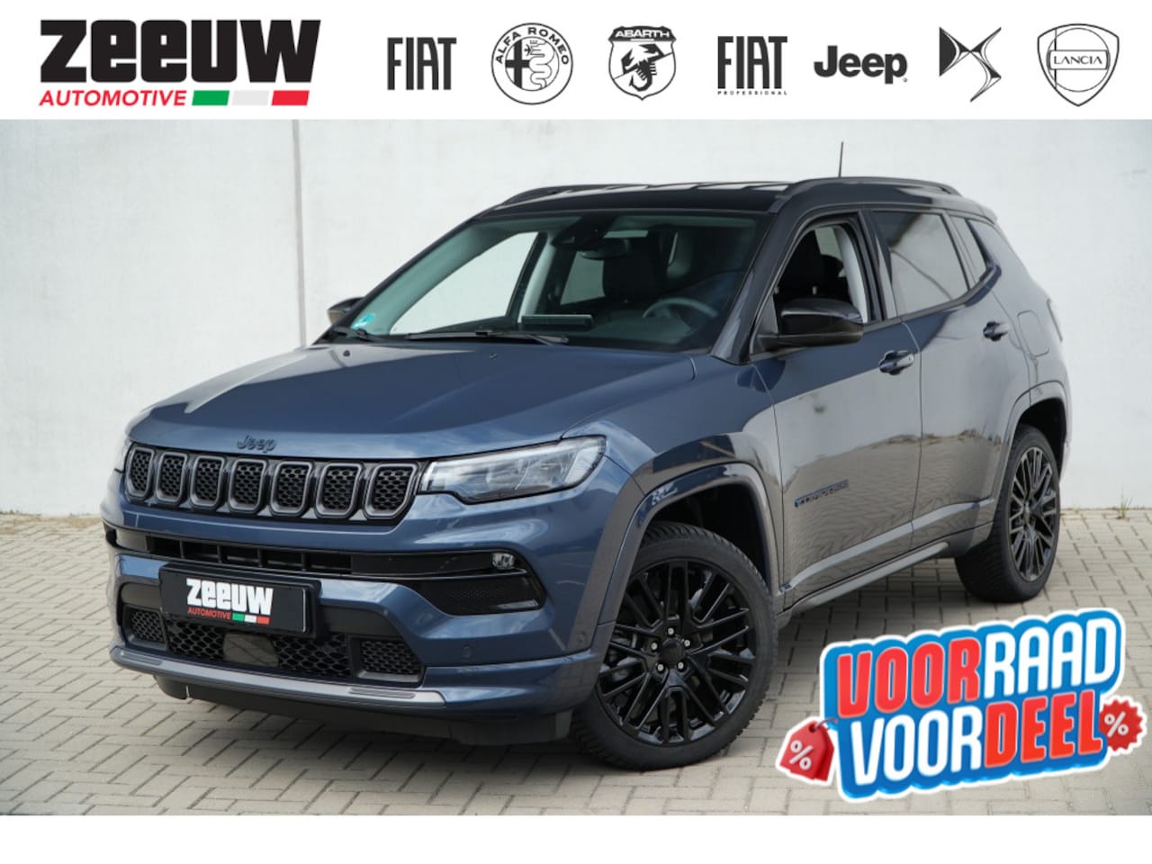 Jeep Compass - 4xe 240 PK Hybrid S | Leder | Navi | Winter | Camera | 19" - AutoWereld.nl