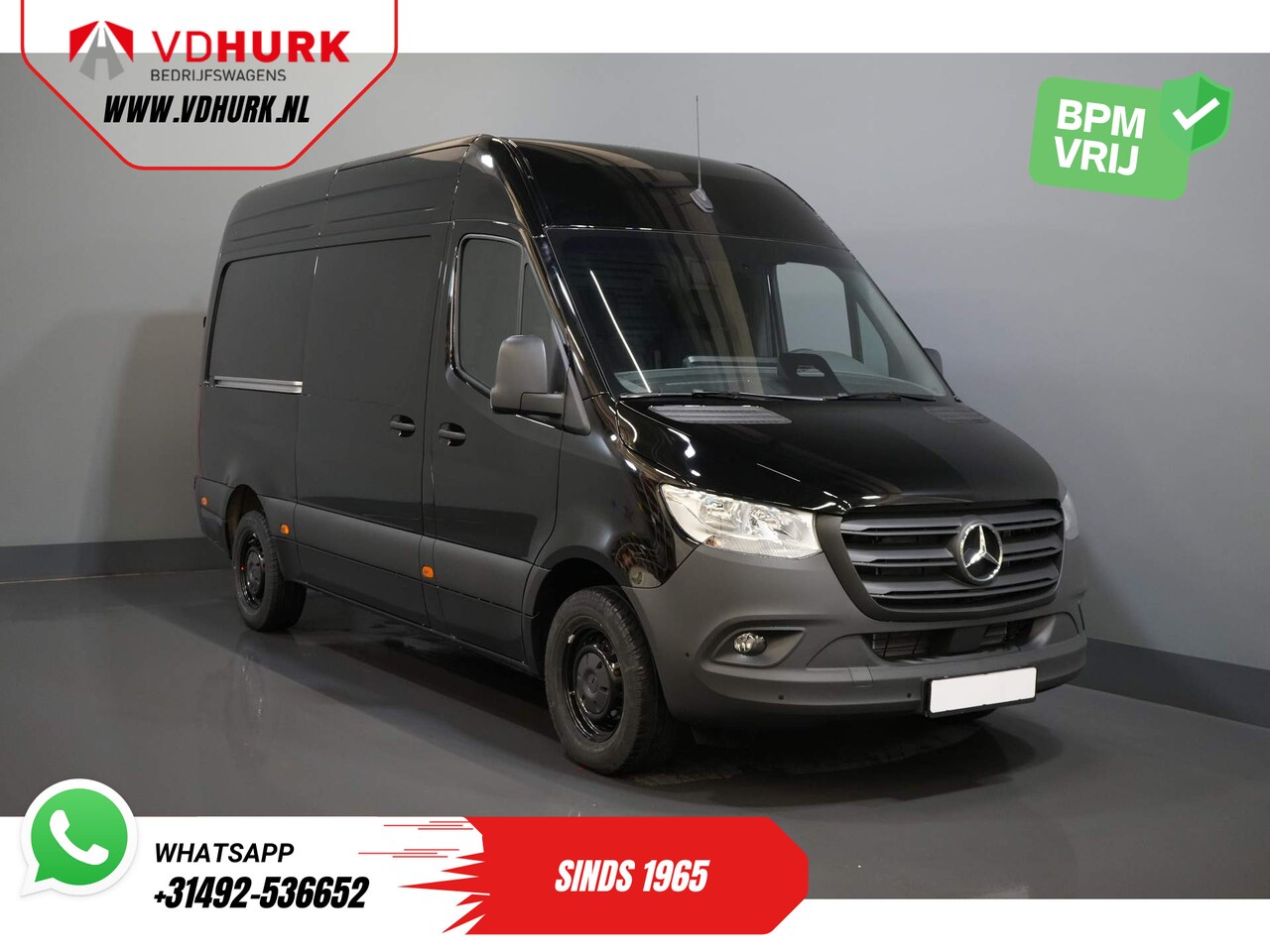 Mercedes-Benz Sprinter - 317 CDI Aut. L2H2 BPM VRIJ! 3.5t Trekverm./ Betimmerd/ Camera/ Cruise/Trekhaak/ Opstap/ Ge - AutoWereld.nl
