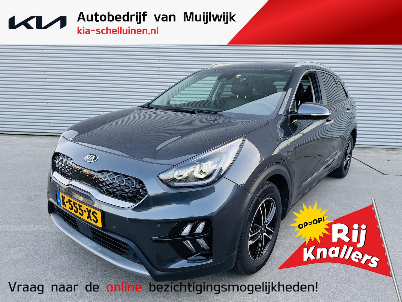 Kia Niro - 1.6 GDi PHEV DynamicPlusLine NW geleverd & Onderhouden | Privacyglass | Stoel&Stuurverw. | - AutoWereld.nl
