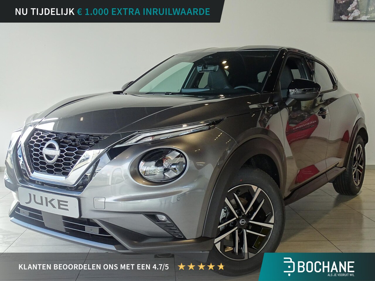 Nissan Juke - 1.0 DIG-T N-Connecta Automaat | Cruise Control l | Apple carplay | Navigatie | Camera & Pa - AutoWereld.nl