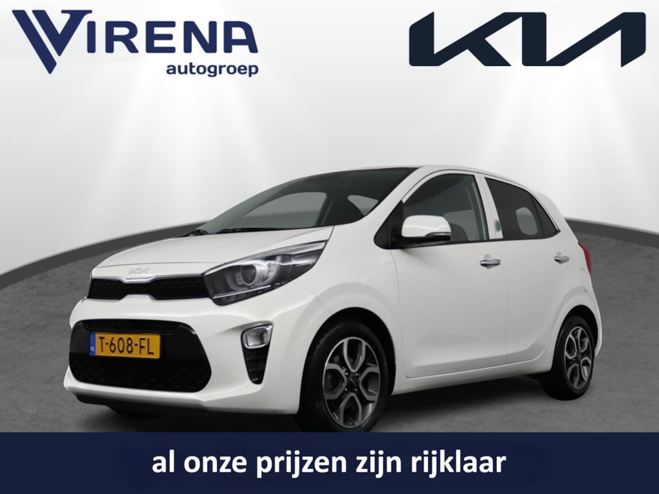 Kia Picanto - 1.0 DPi DynamicPlusLine - Navigatie - Climate Control - Apple Carplay-/Android Auto - Acht - AutoWereld.nl