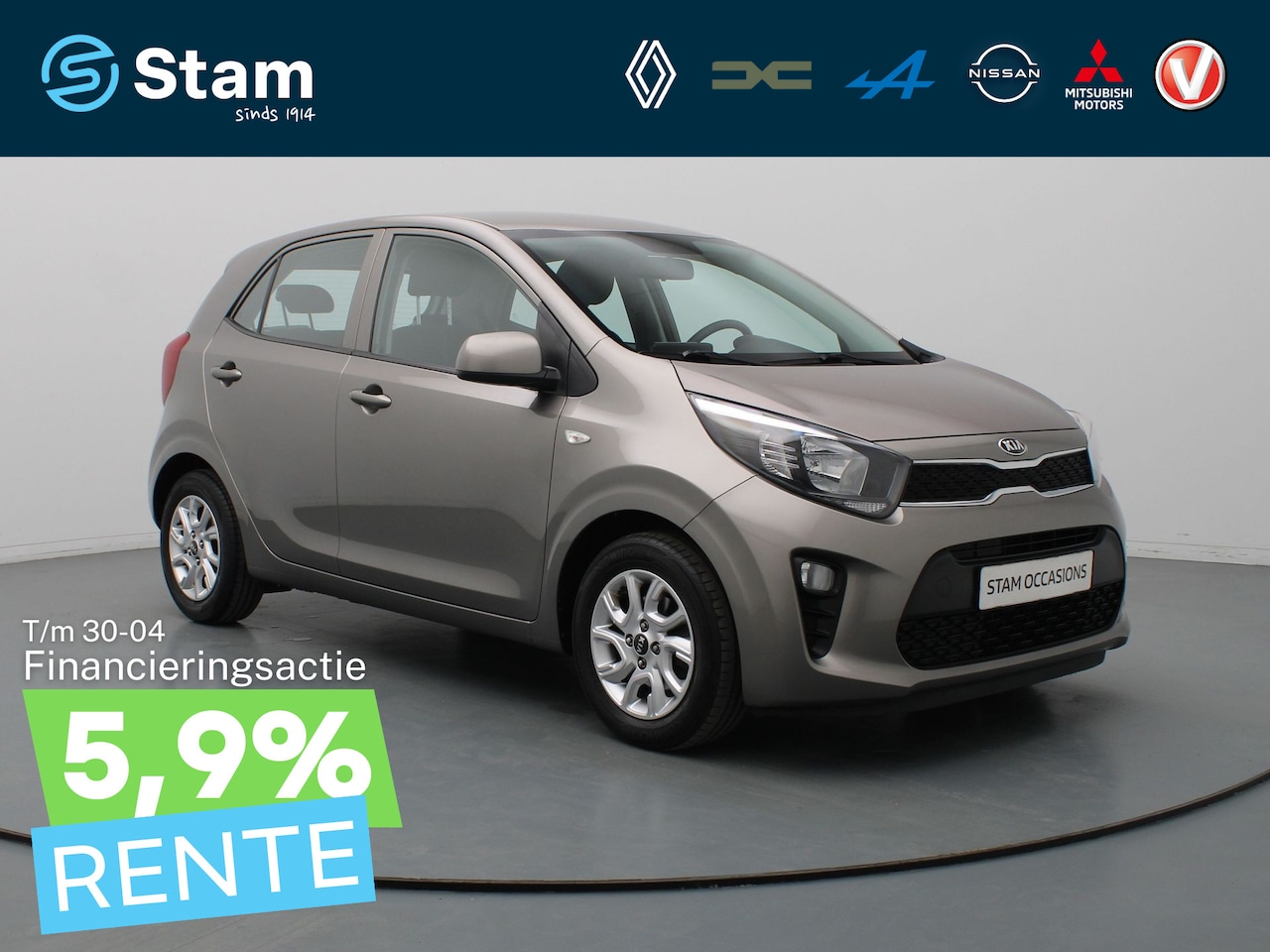 Kia Picanto - 1.0 CVVT ComfortPlusLine Navigator Airco | Camera | Carplay | Navi - AutoWereld.nl