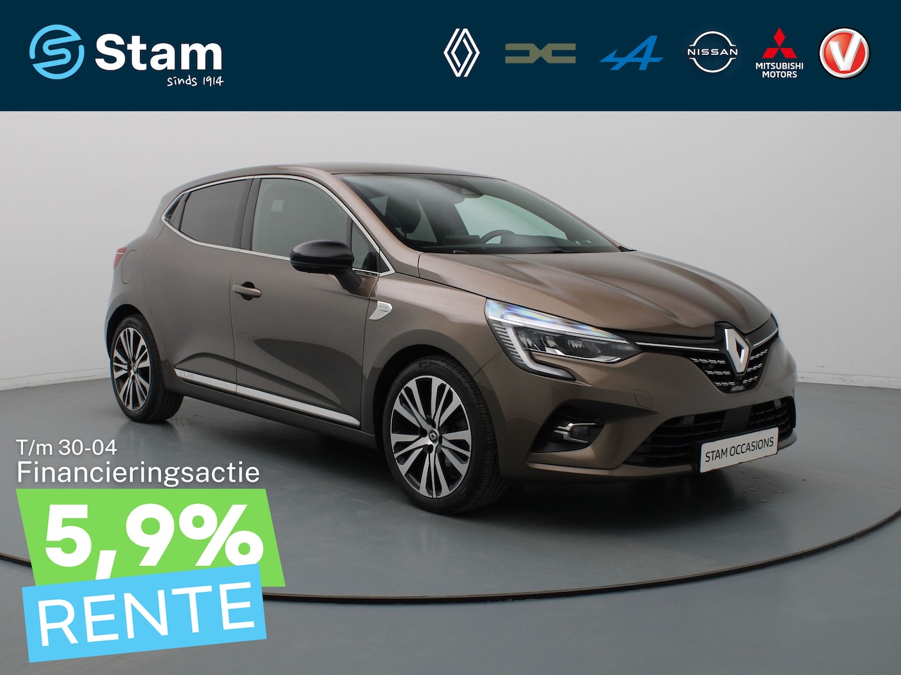 Renault Clio - 1.0 TCe Initiale Paris 360° Camera | Cruise | Navi | Parkeersens. v+a | Stoelverw. - AutoWereld.nl