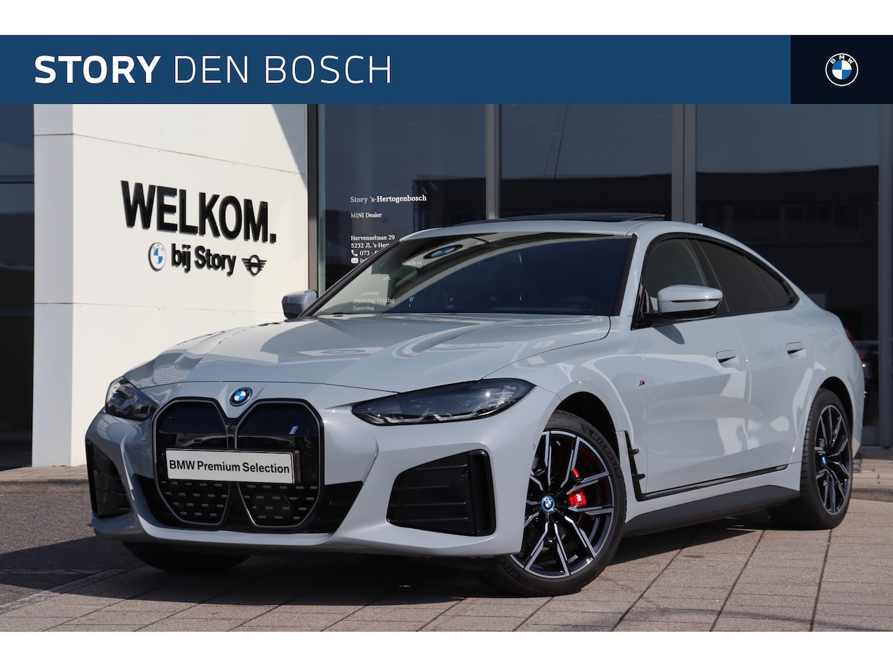BMW i4 - eDrive35 High Executive M Sport / Schuif-kanteldak / Verwarmd stuurwiel / Harman Kardon / - AutoWereld.nl