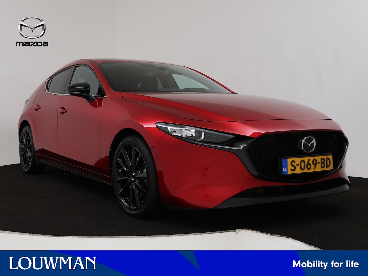 Mazda 3 Sport - 2.0 e-SkyActiv-G M Hybrid 150 Sportive automaat | BOSE - Audio | Navigatie | Dodehoekdetec - AutoWereld.nl
