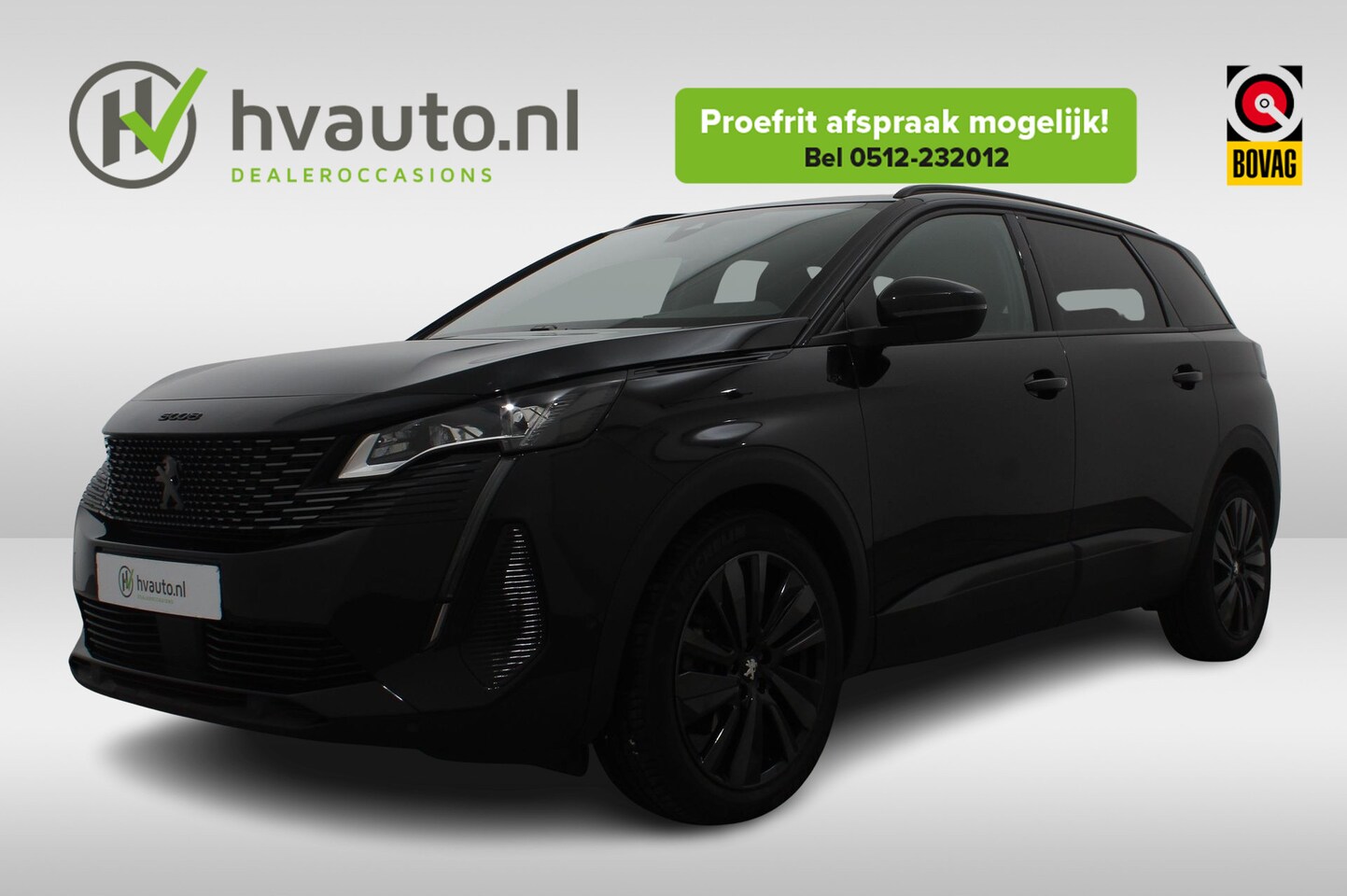 Peugeot 5008 - 1.2 PURETECH 130PK GT BLACK PACK EAT8 | Navi | 19 inch | Elektr. achterklep - AutoWereld.nl