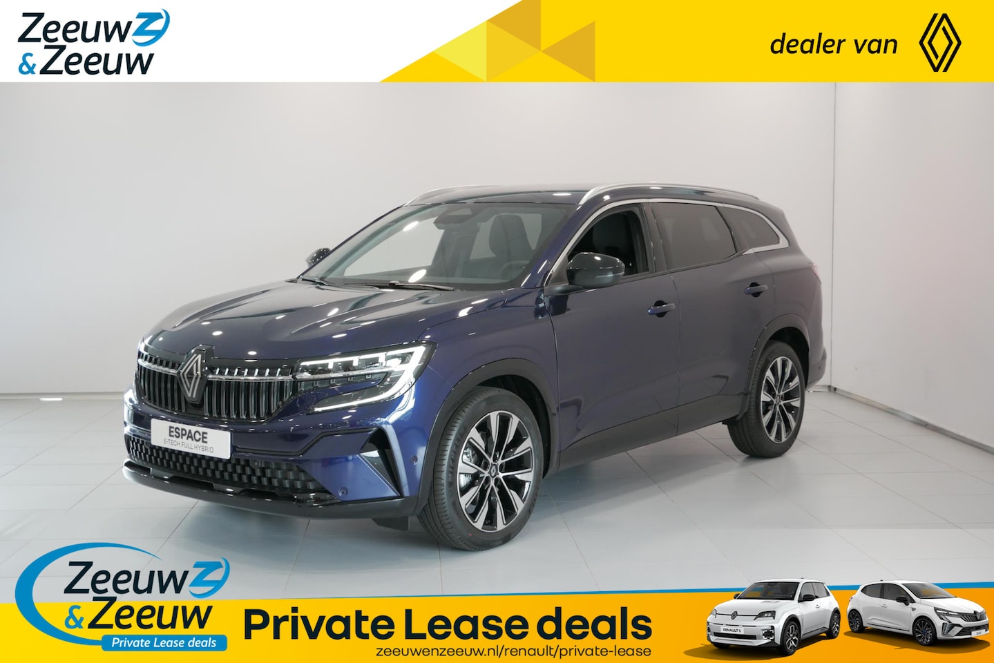 Renault Espace - E-Tech full hybrid 200 techno 7p. Renault Espace E-Tech Hybrid 200 techno 7p. Uit voorraad - AutoWereld.nl