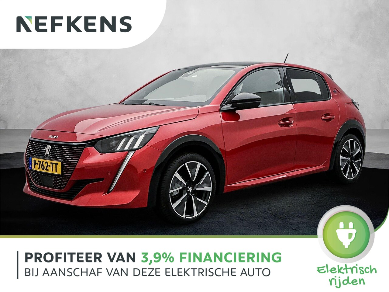Peugeot e-208 - GT 50kWh | Glazen dak | Accu 92% | FASE 3 | Camera | Verwarmde Sportstoelen | Dodehoek Det - AutoWereld.nl