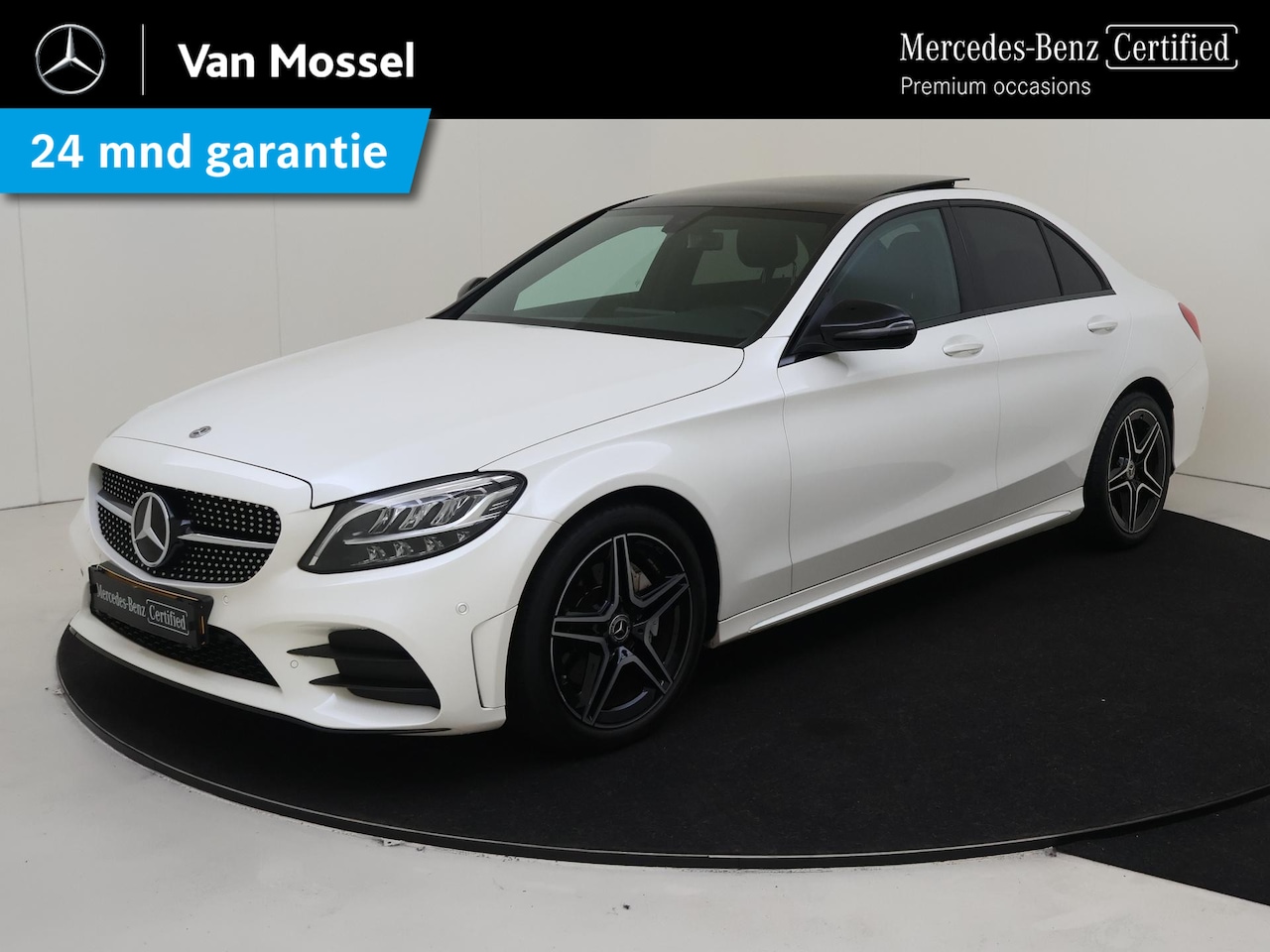 Mercedes-Benz C-klasse - 180 Business Solution AMG Panorama-Dak / Night Pakket / Parkeer Camera / Stoelverwarming / - AutoWereld.nl